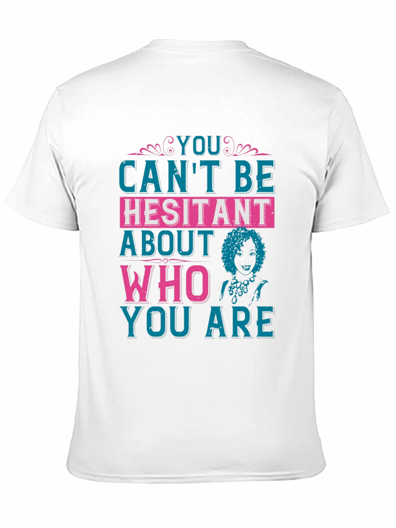 Black You Can't Be Hesitant Graphic Tee view 11