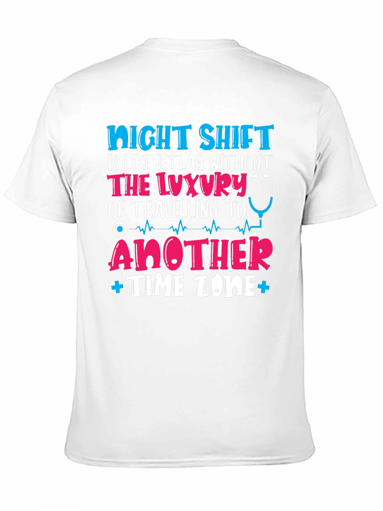 Black Night Shift Jet Lag T-Shirt - Nurse Edition view 11