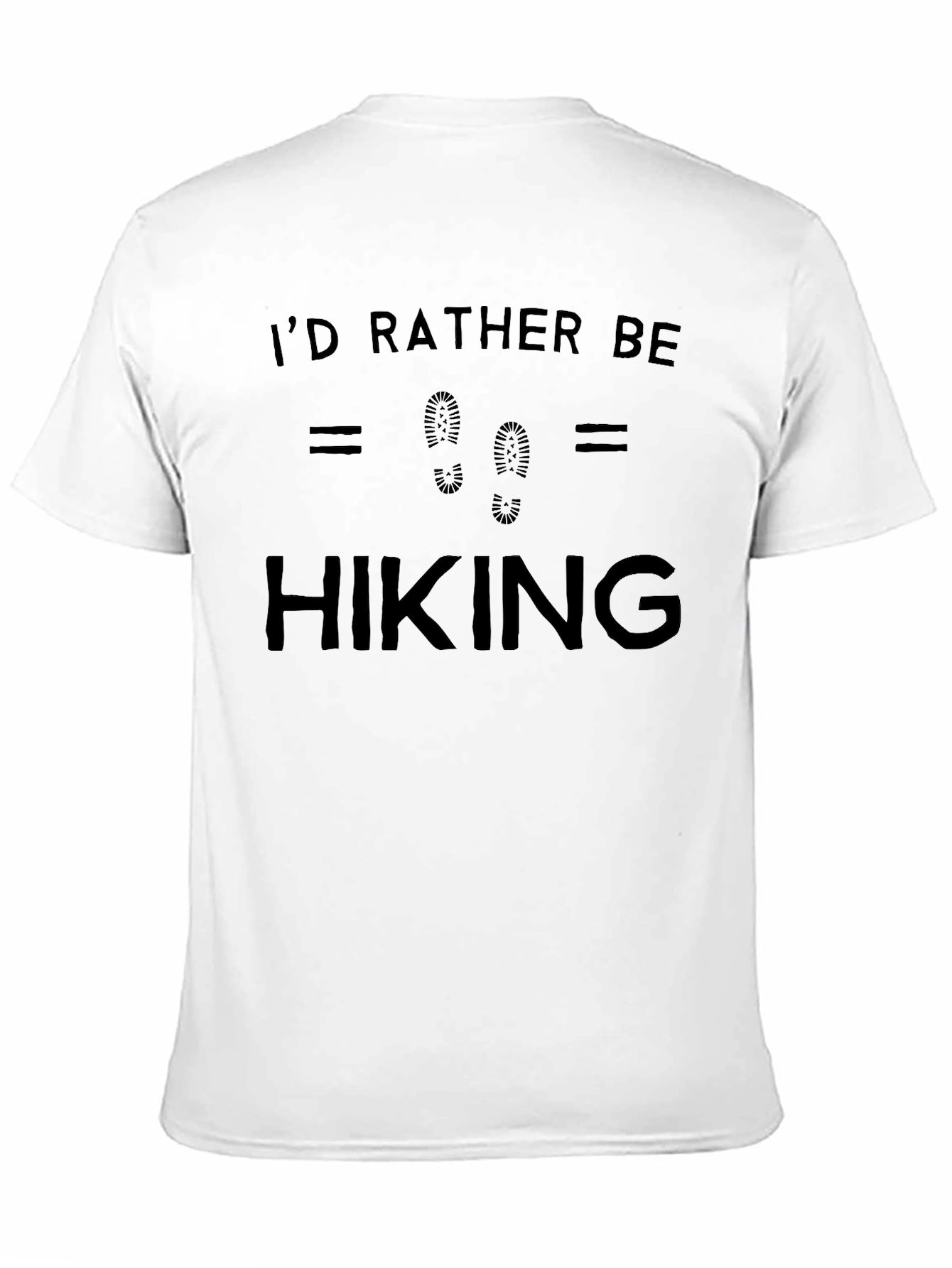 Black I'd Rather Be Hiking Black Graphic Tee view 11