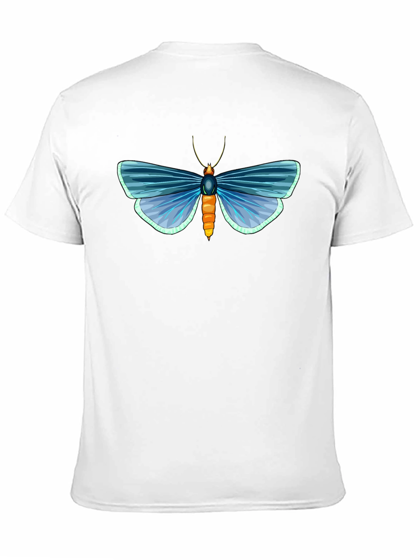 Black Moth Graphic T-Shirt - Black Cotton Tee view 11