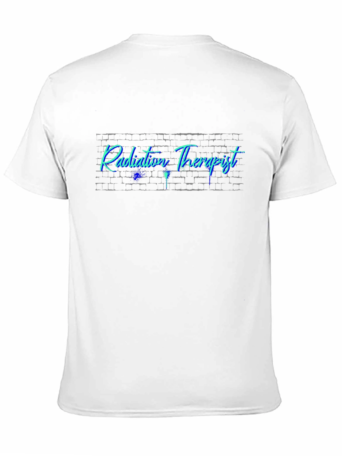 Black Radiation Therapist T-Shirt - Neon Style Graphic view 11