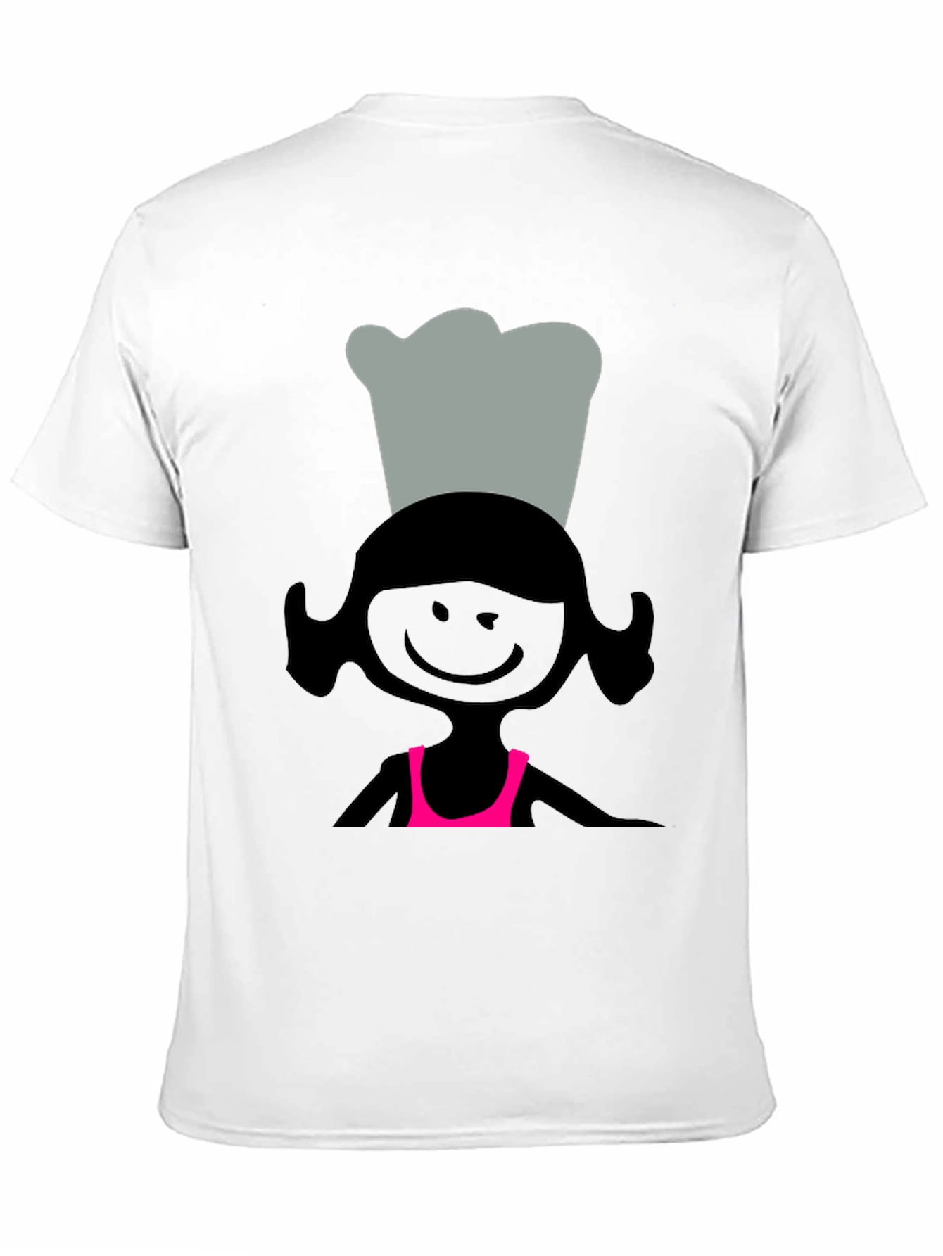 Black Chef Girl Graphic T-Shirt - Unisex Cotton Tee view 11