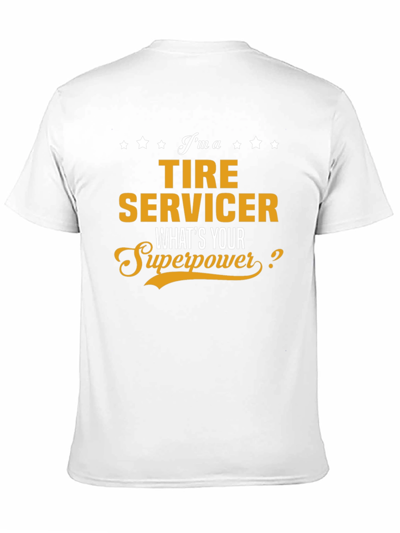 Black Tire Servicer Superpower T-Shirt view 11