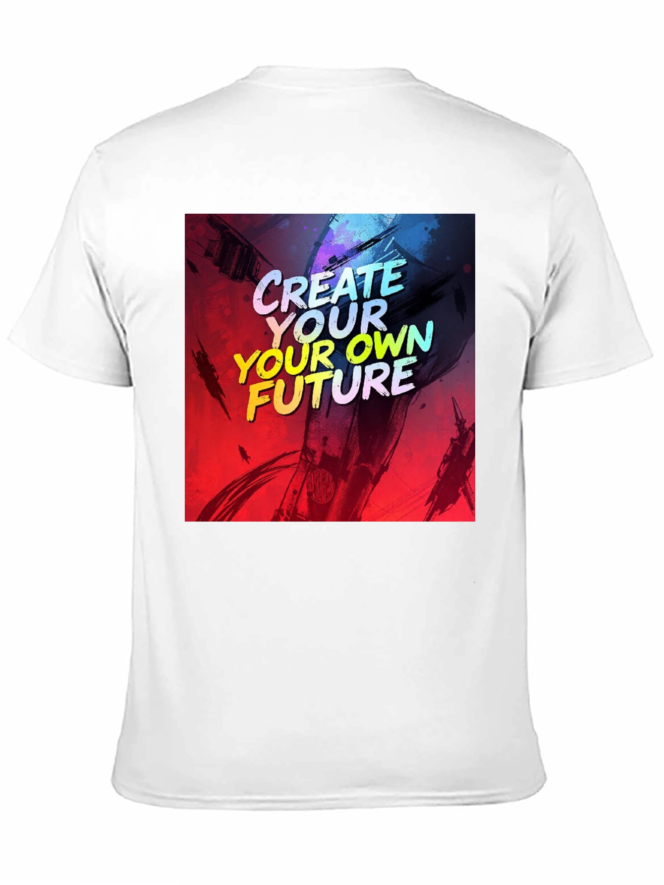 Black Create Your Own Future Graphic Tee - Black view 11