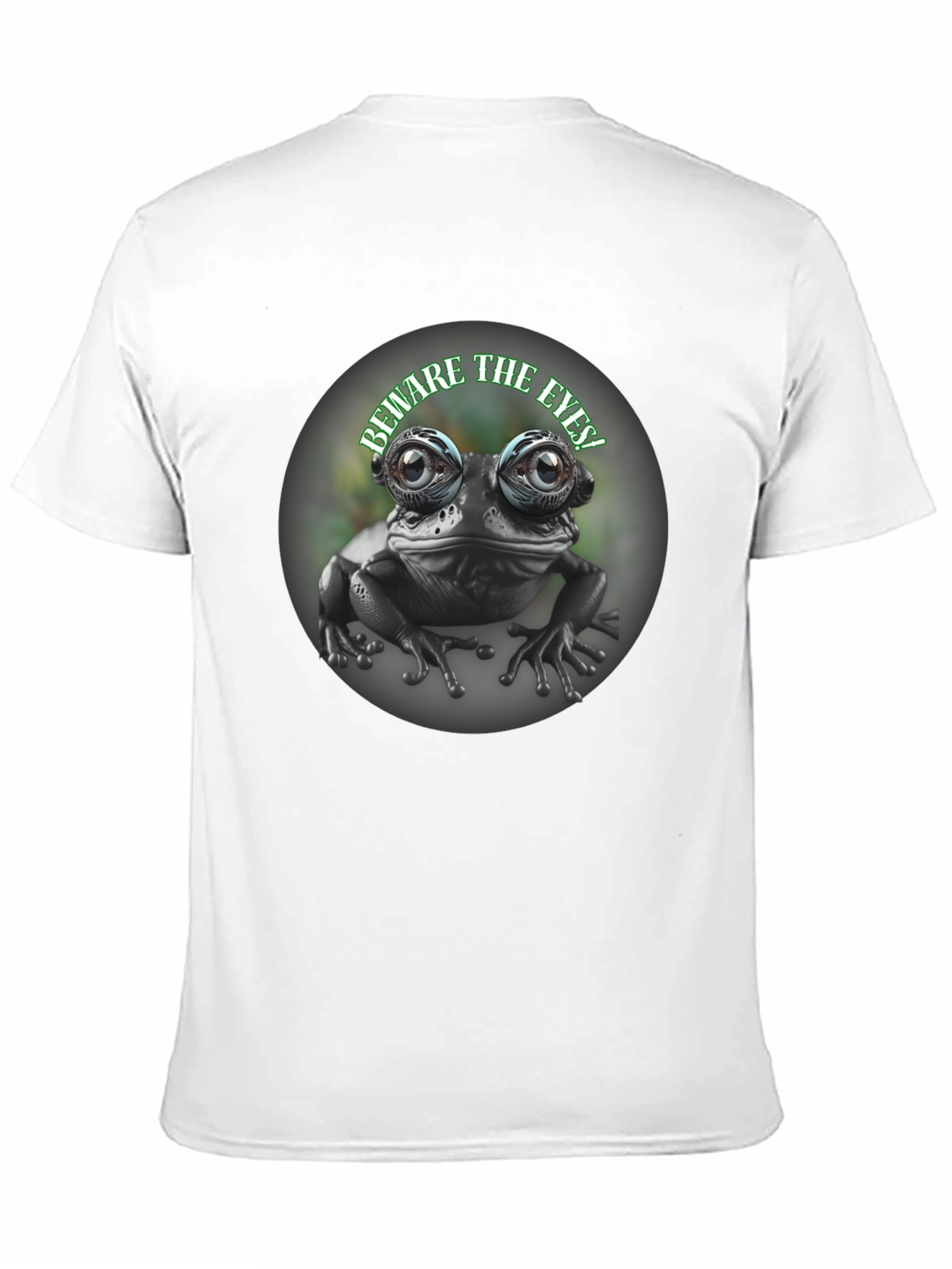Black Beware The Eyes Frog Graphic Tee - Black view 11