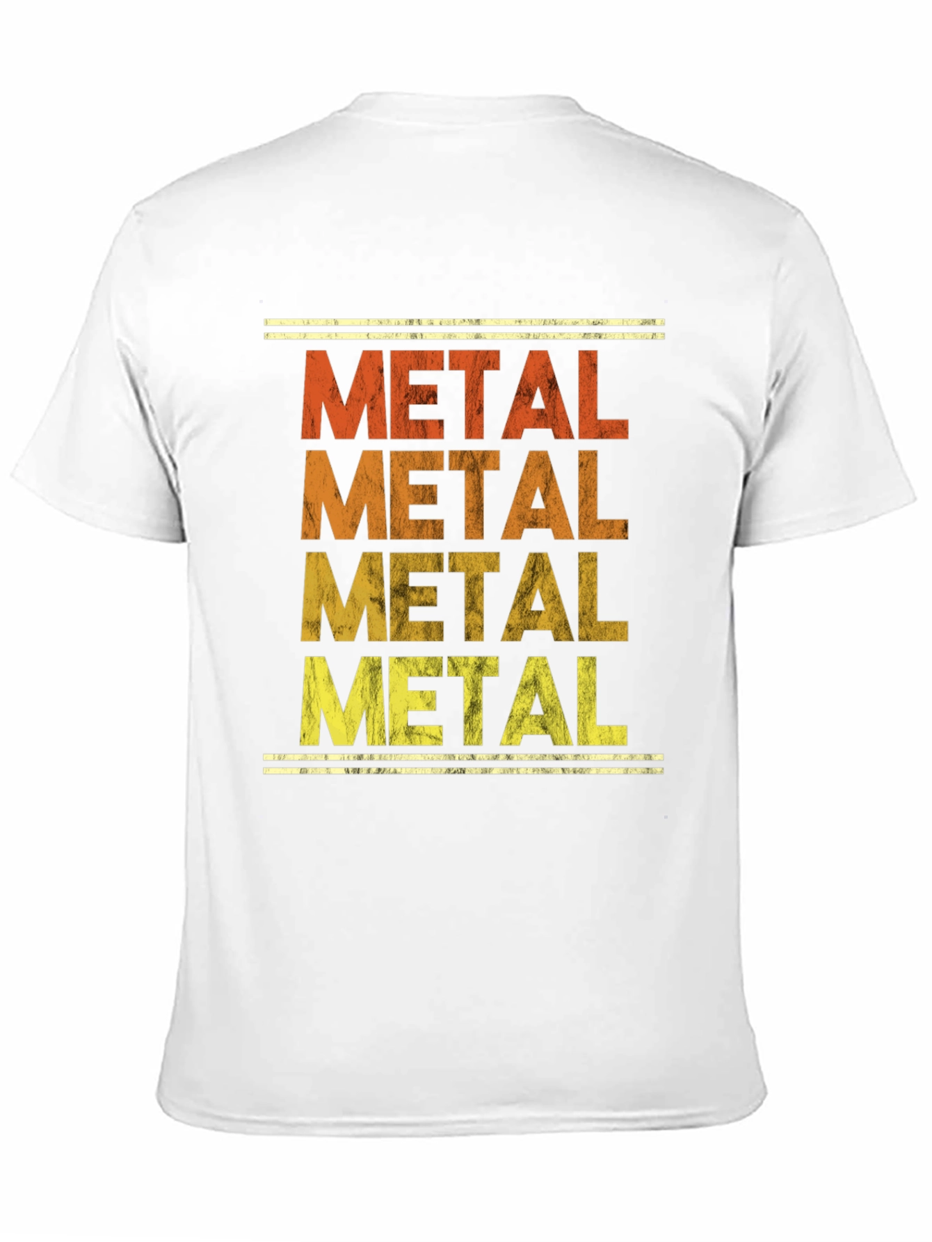 Black Retro Metal Music T-Shirt - Distressed Print view 11