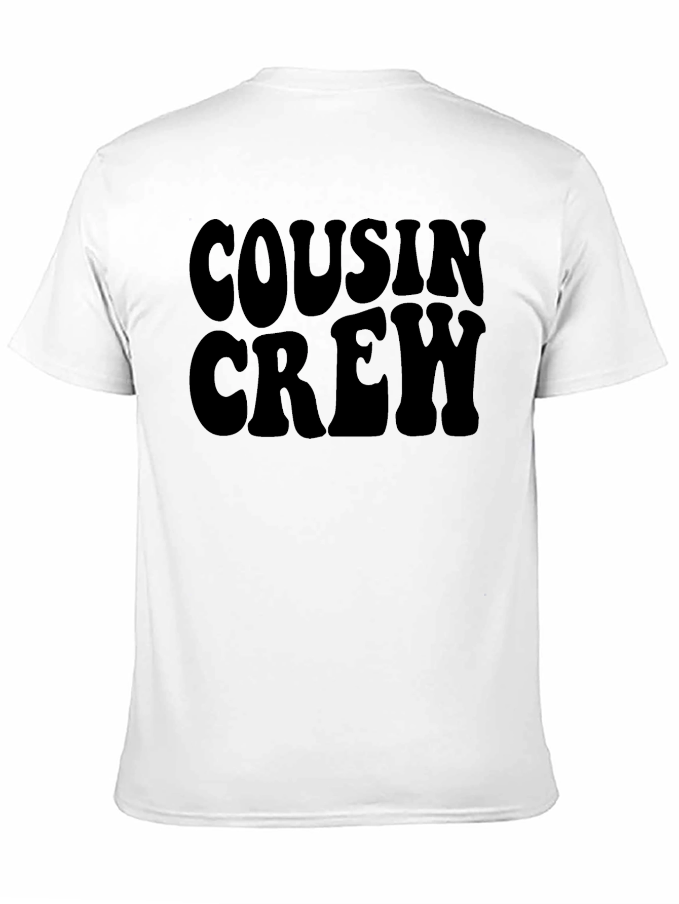 Cousin Crew Black Graphic T-Shirt - 11