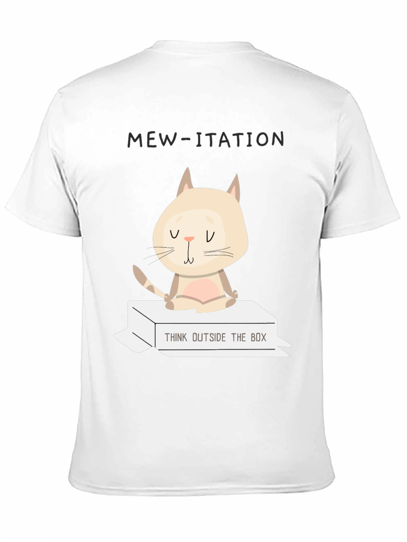 Black Mew-itation Cat T-Shirt - Think Outside the Box view 11