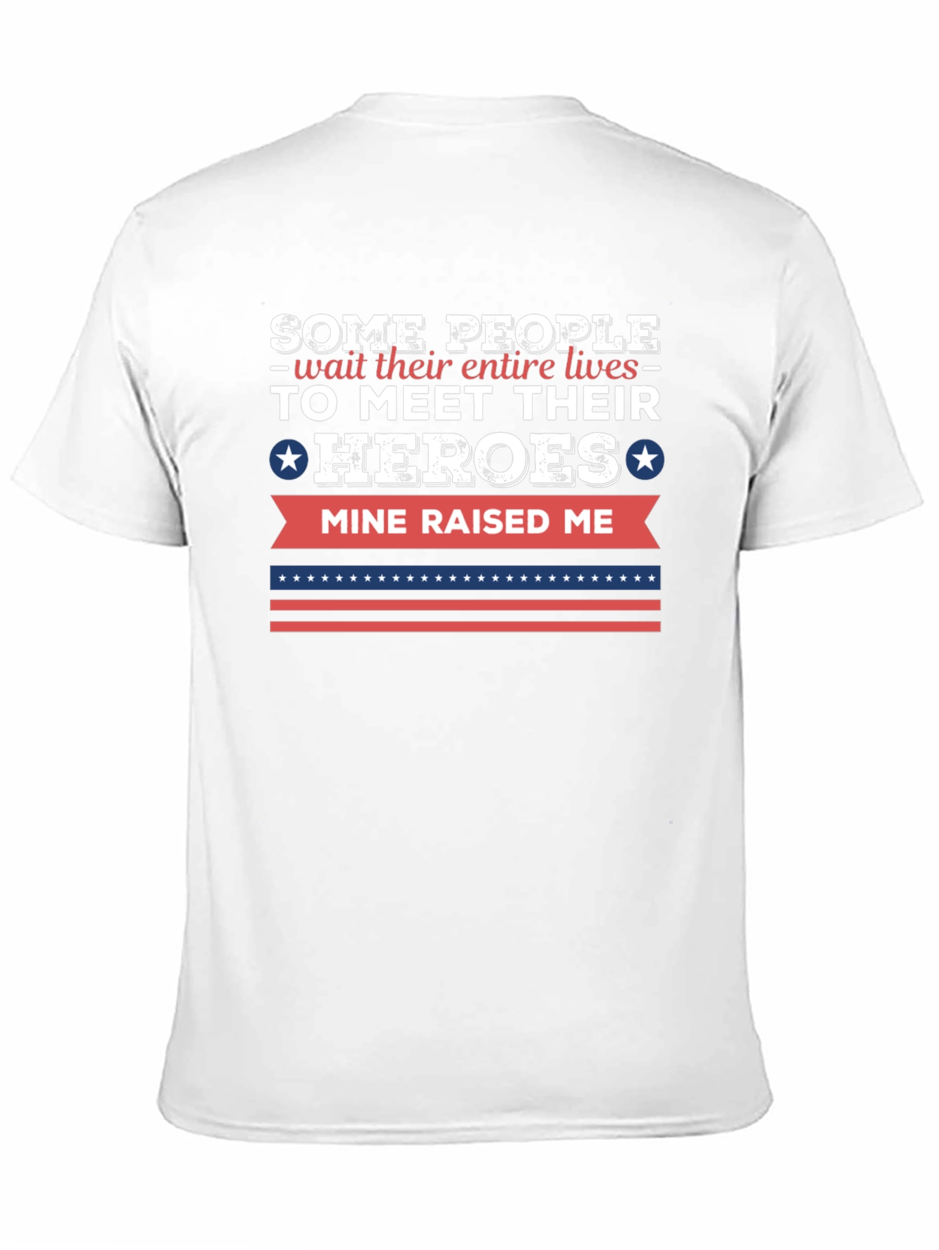 Black My Hero Raised Me T-Shirt - Patriotic Gift view 11