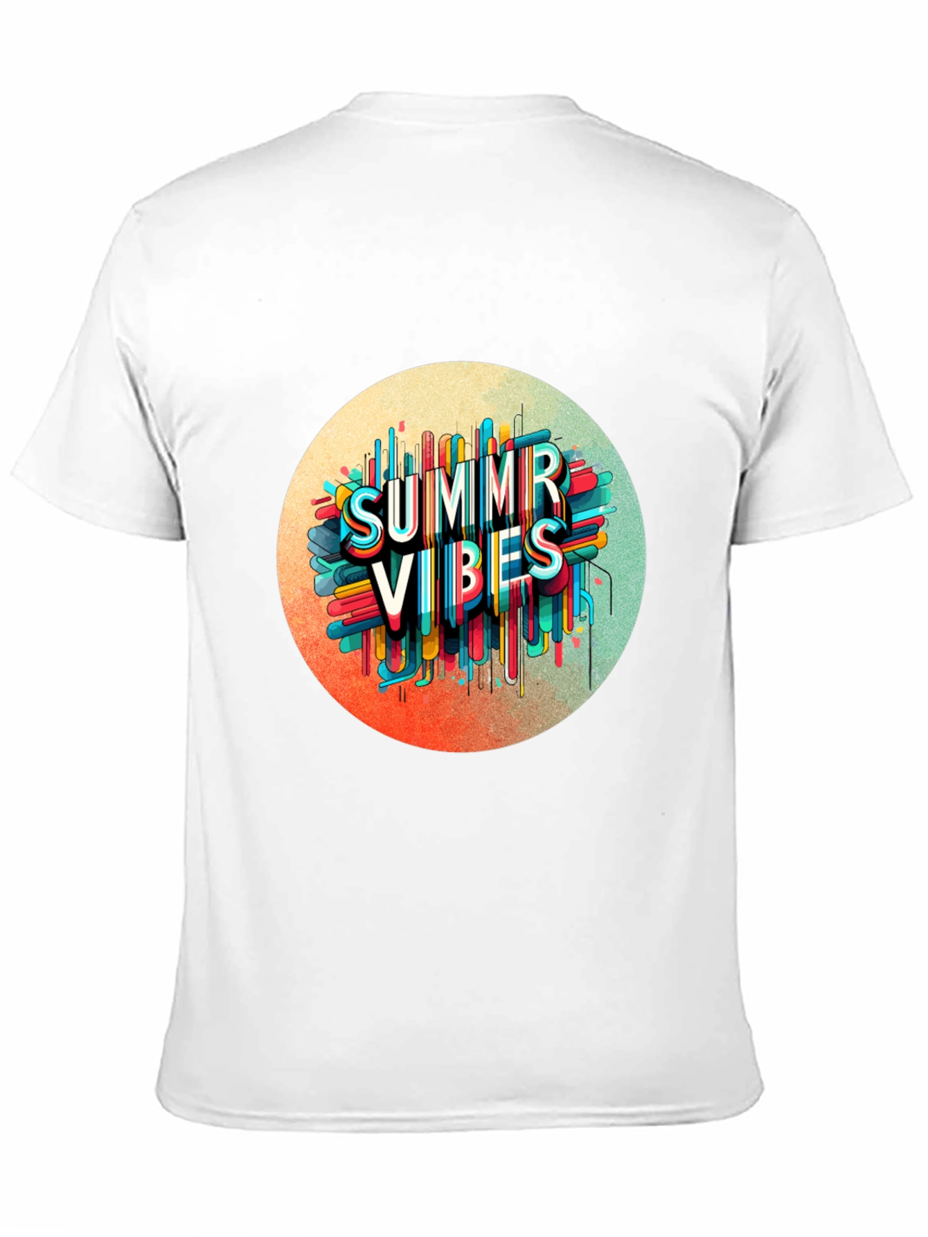 Black Summer Vibes Graphic Tee - Trendy Black T-Shirt view 11