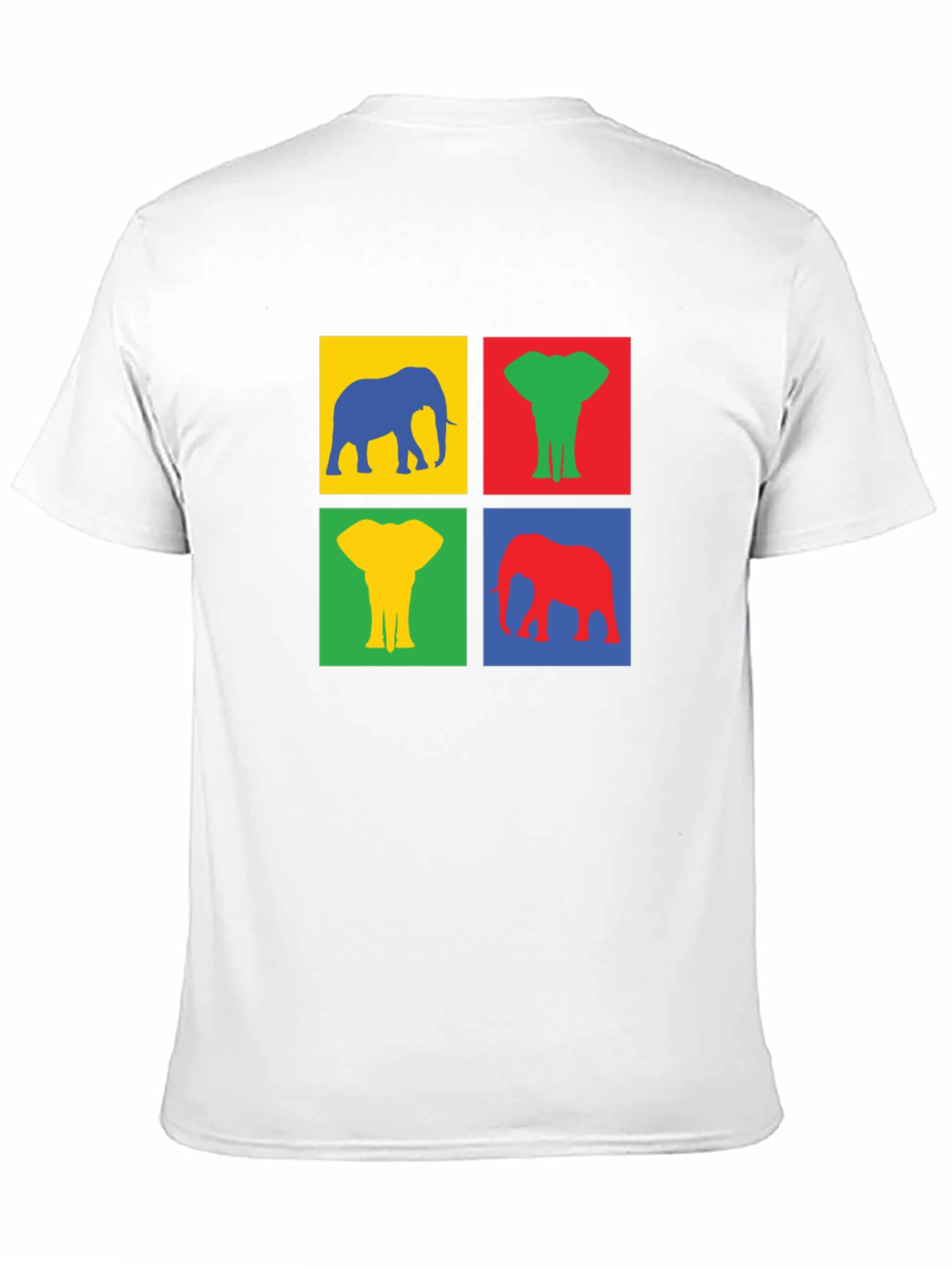 Black Colorful Elephant T-Shirt - Pop Art Tee view 11