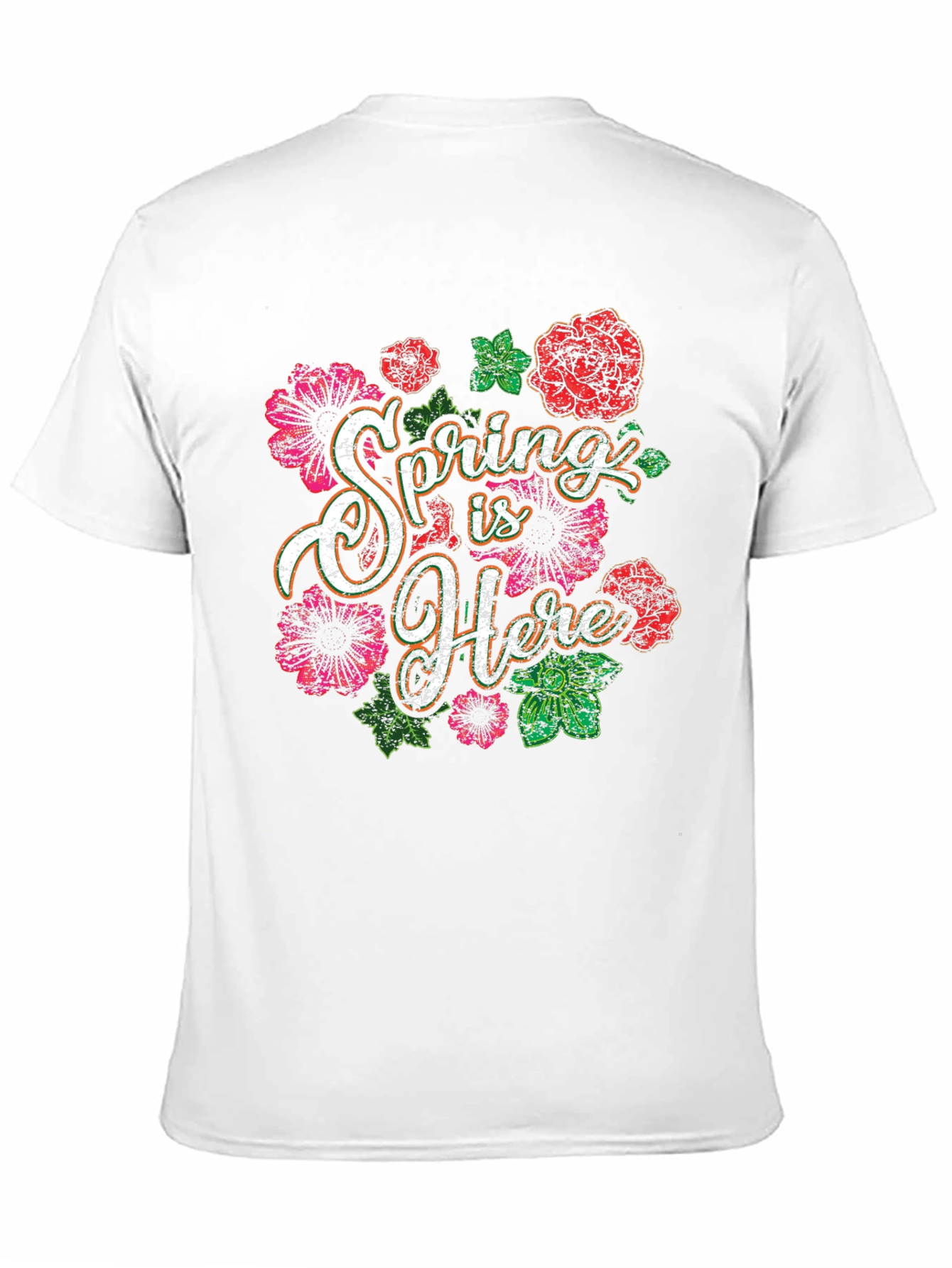 Black Spring Is Here Floral Graphic Tee view 11