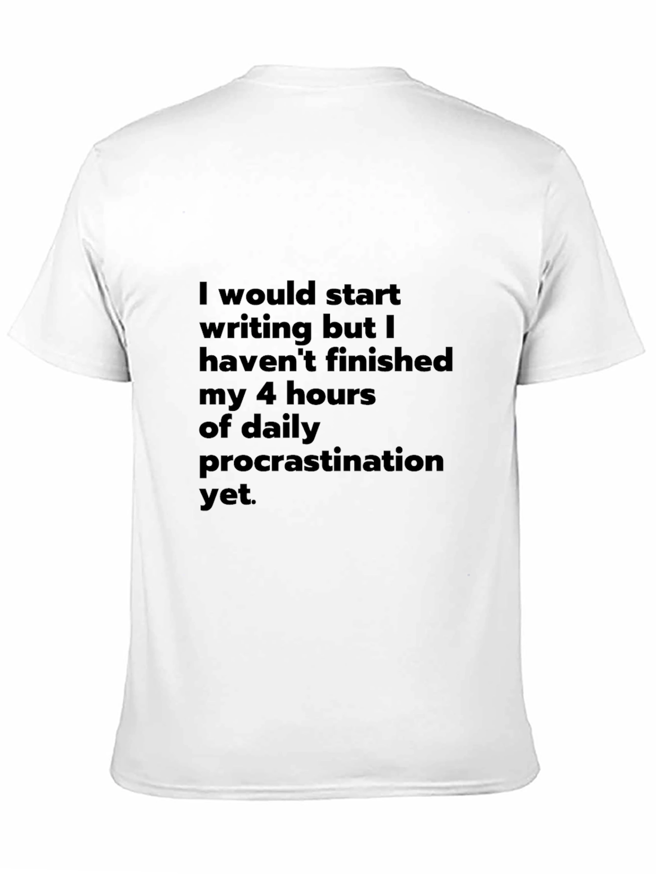 Black Procrastination Humor T-Shirt view 11
