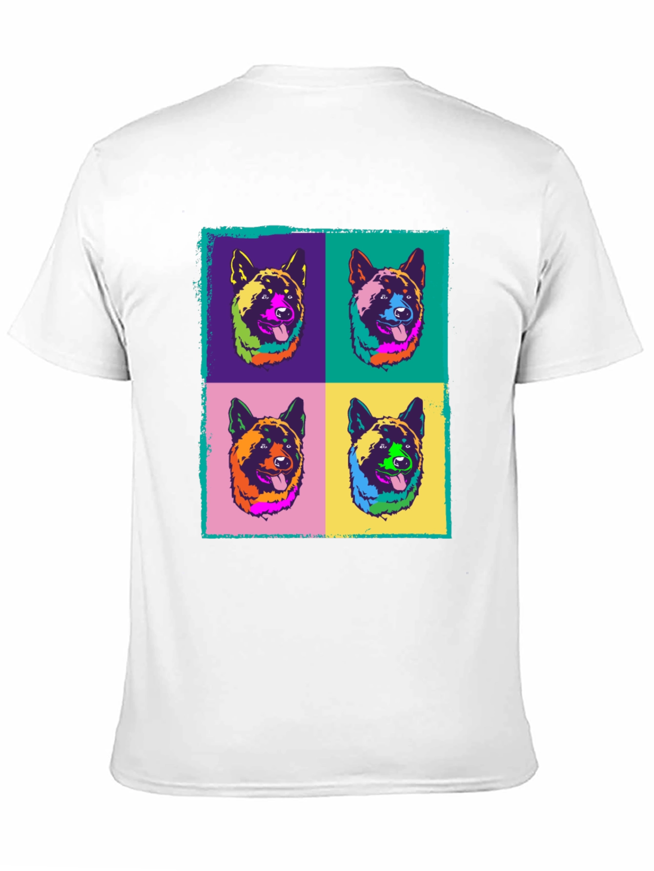 Black Pop Art Dog T-Shirt view 11