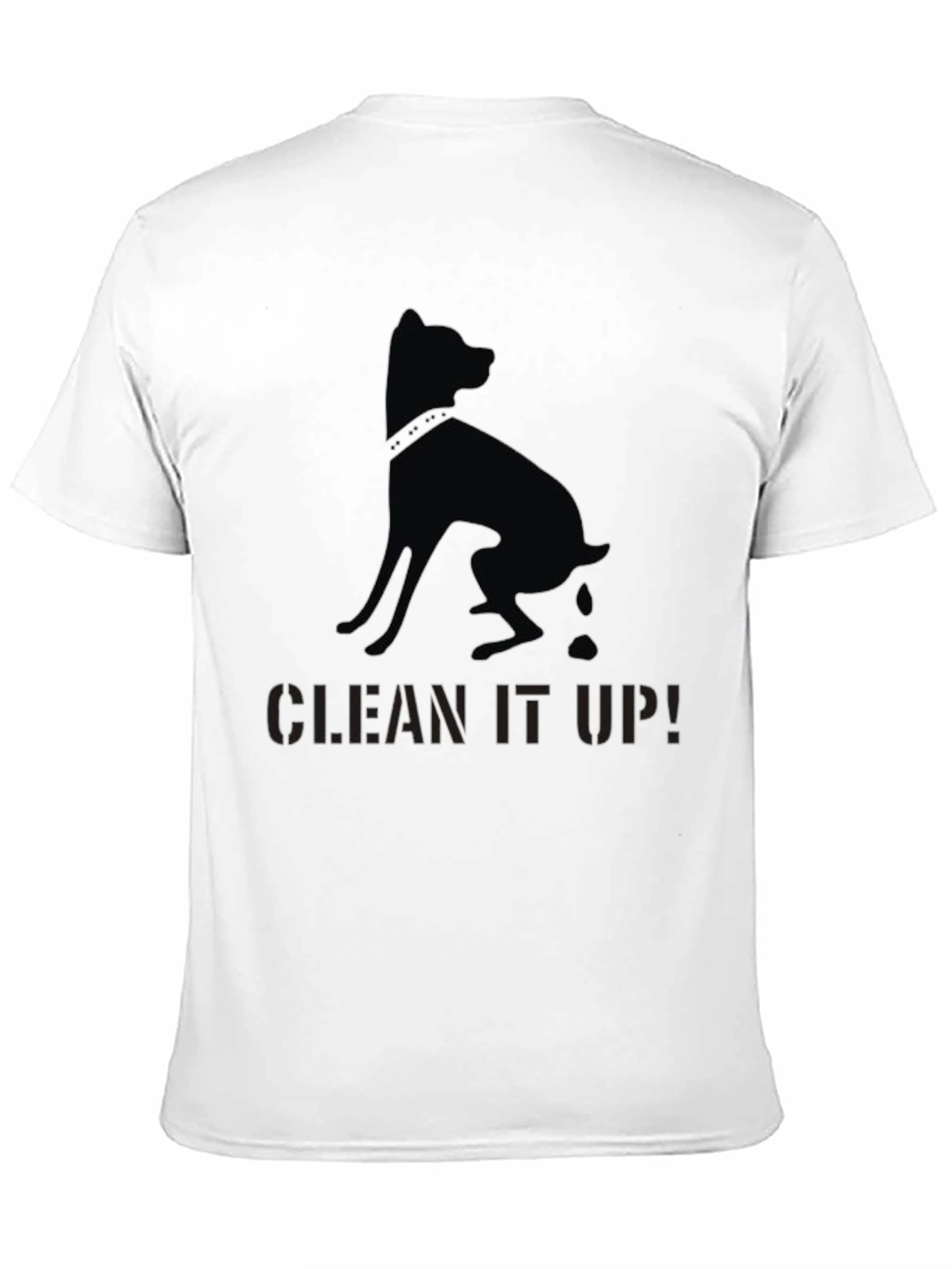 Black Clean It Up! Dog Graphic T-Shirt - Black view 11