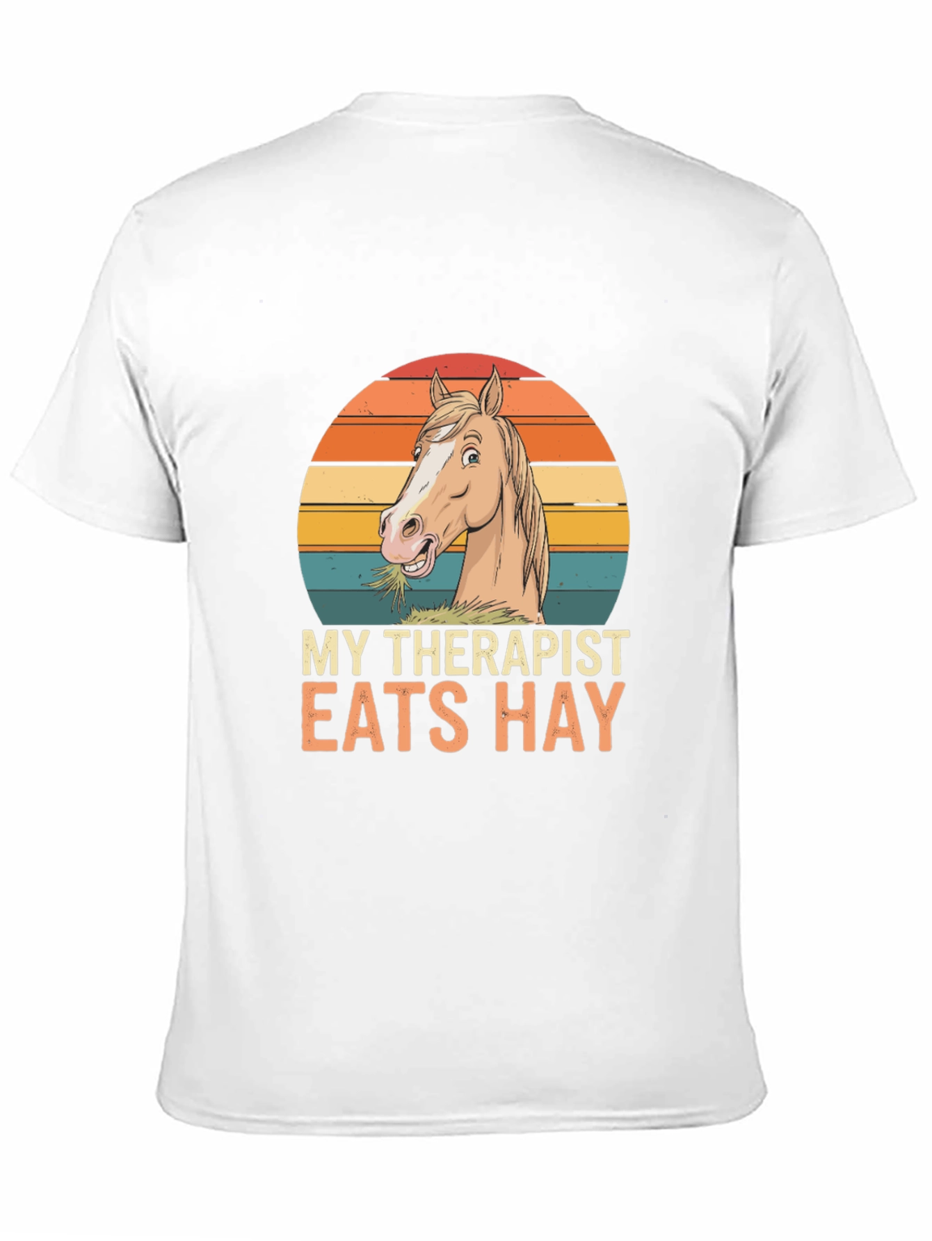 Black My Therapist Eats Hay T-Shirt - Horse Lover Tee view 11