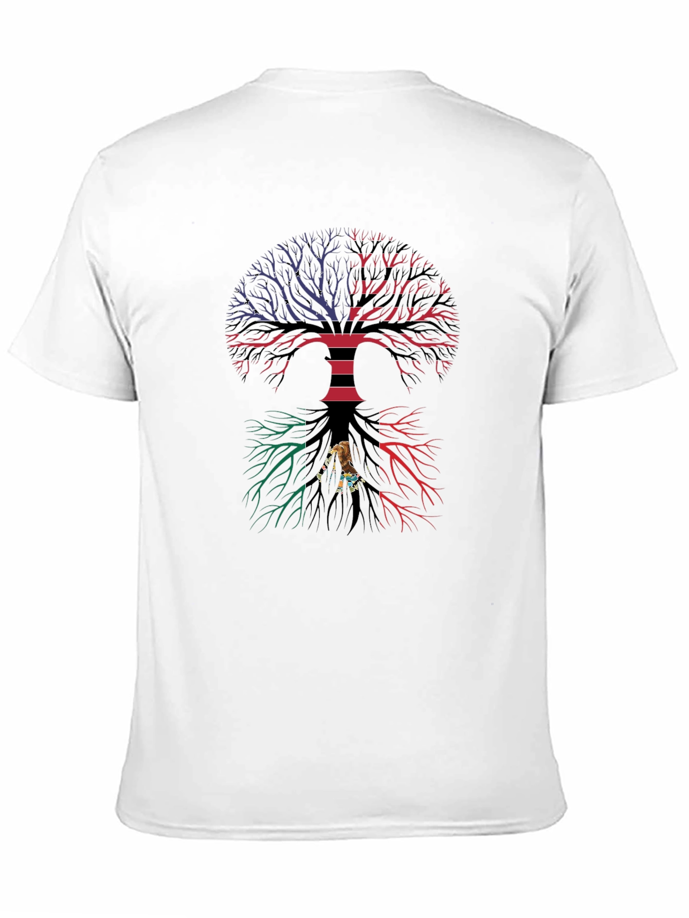 Black Tree of Life Graphic Tee - Black Cotton Blend view 11
