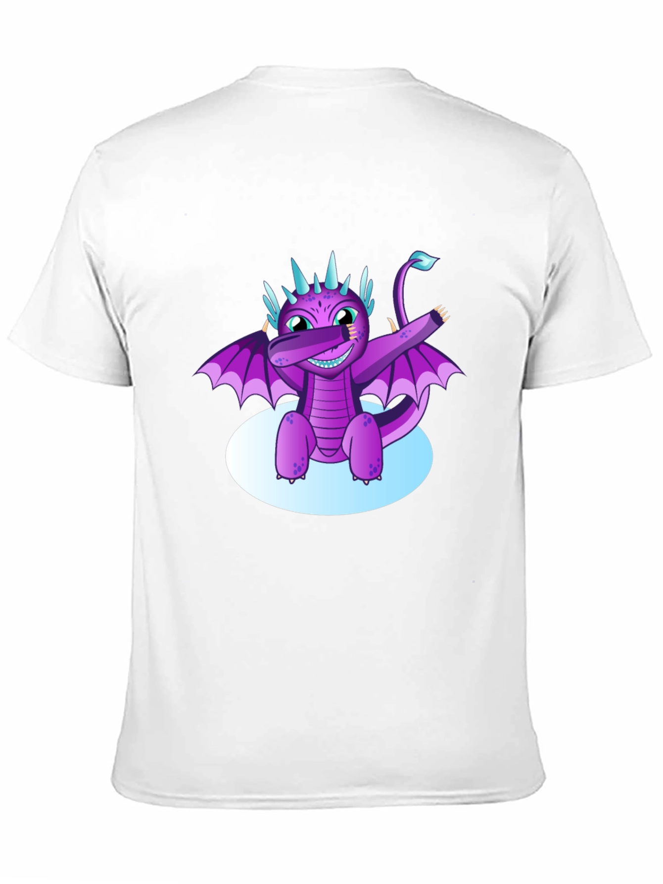 Black Dabbing Dragon Graphic Tee - Cool Black T-Shirt view 11