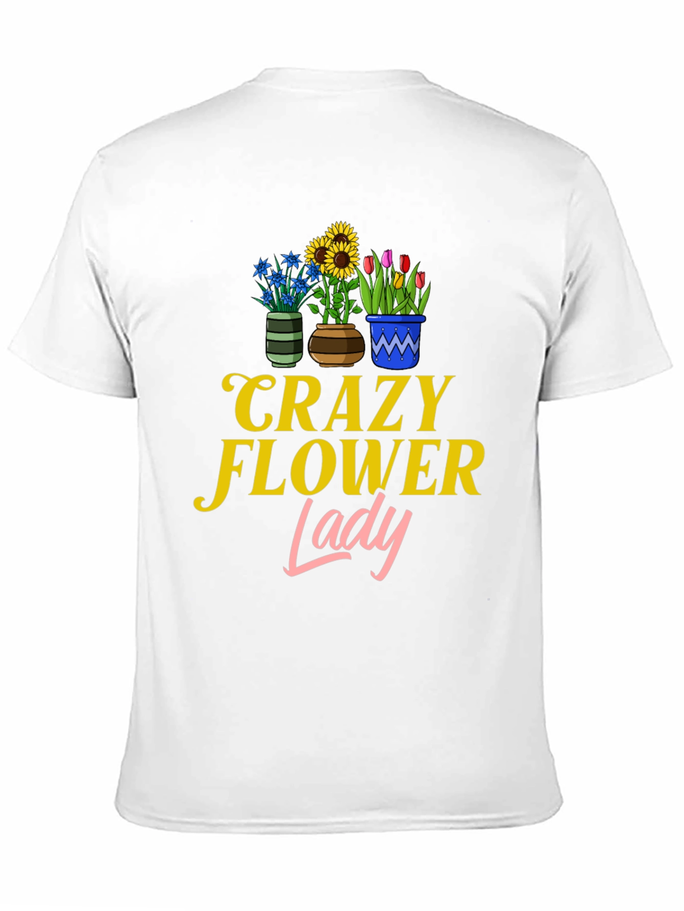 Black Crazy Flower Lady Graphic T-Shirt view 11