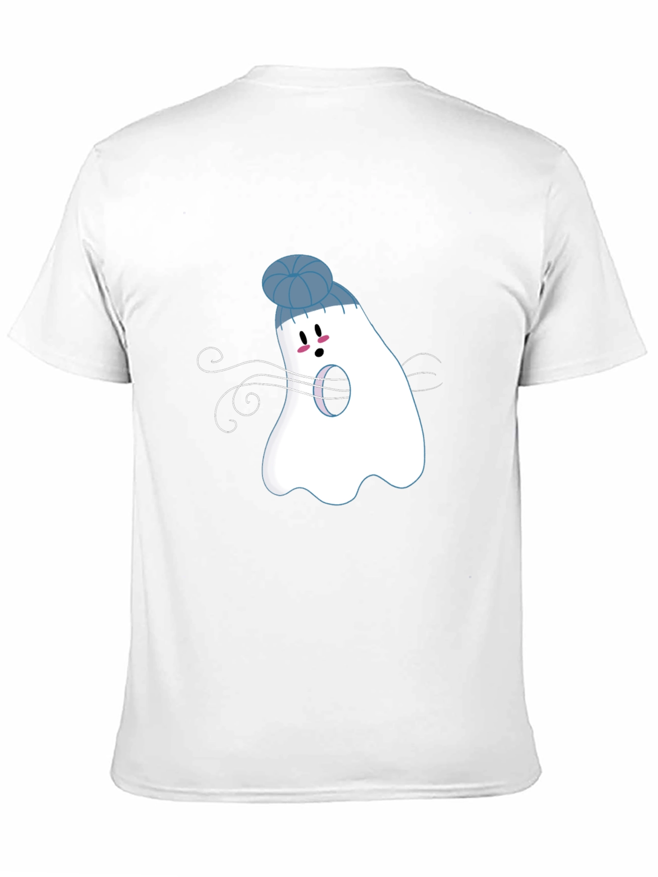 Black Ghost with Beanie T-Shirt: Spooky Season view 11