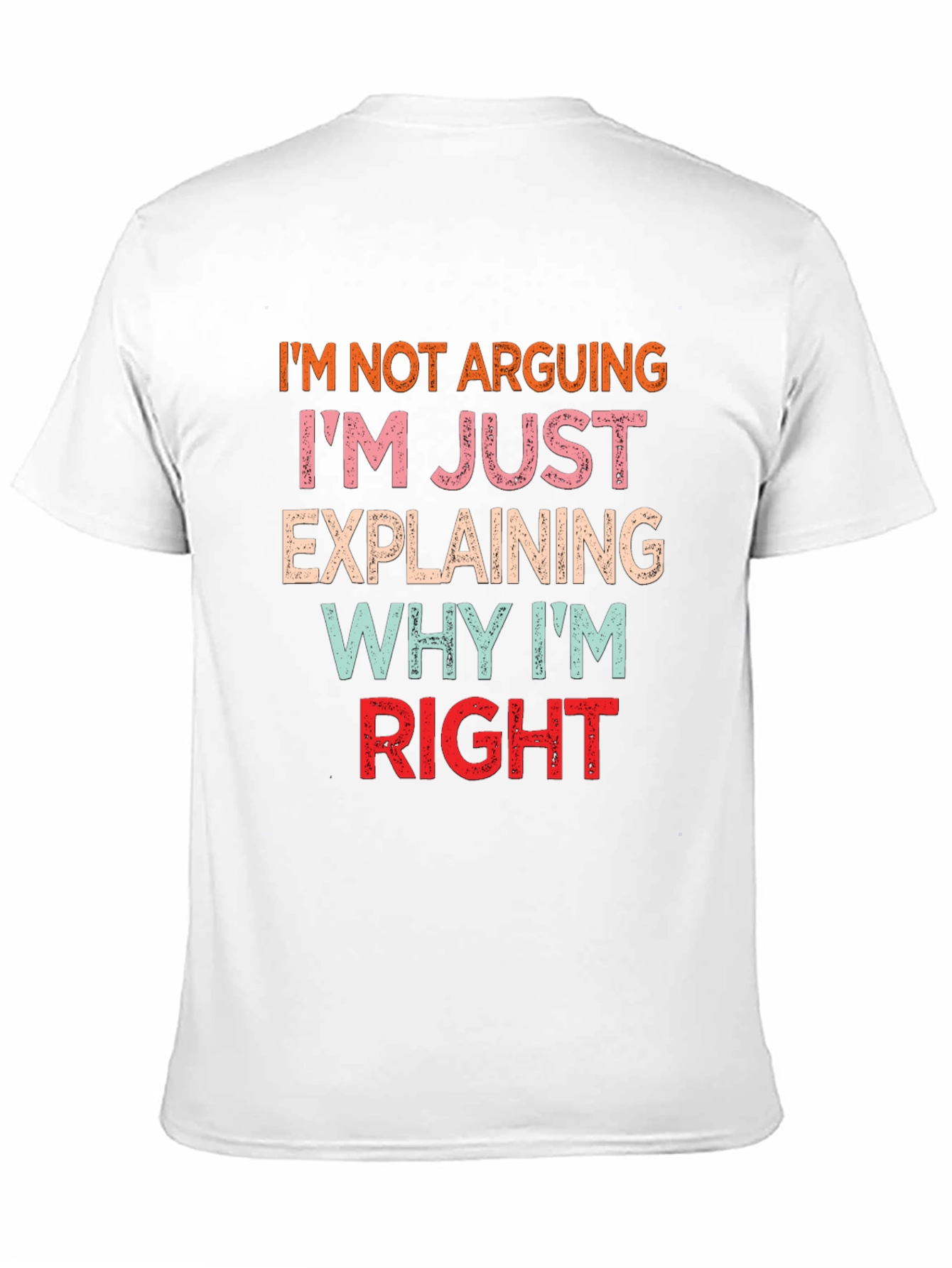 Black Funny Argument Explanation T-Shirt view 11