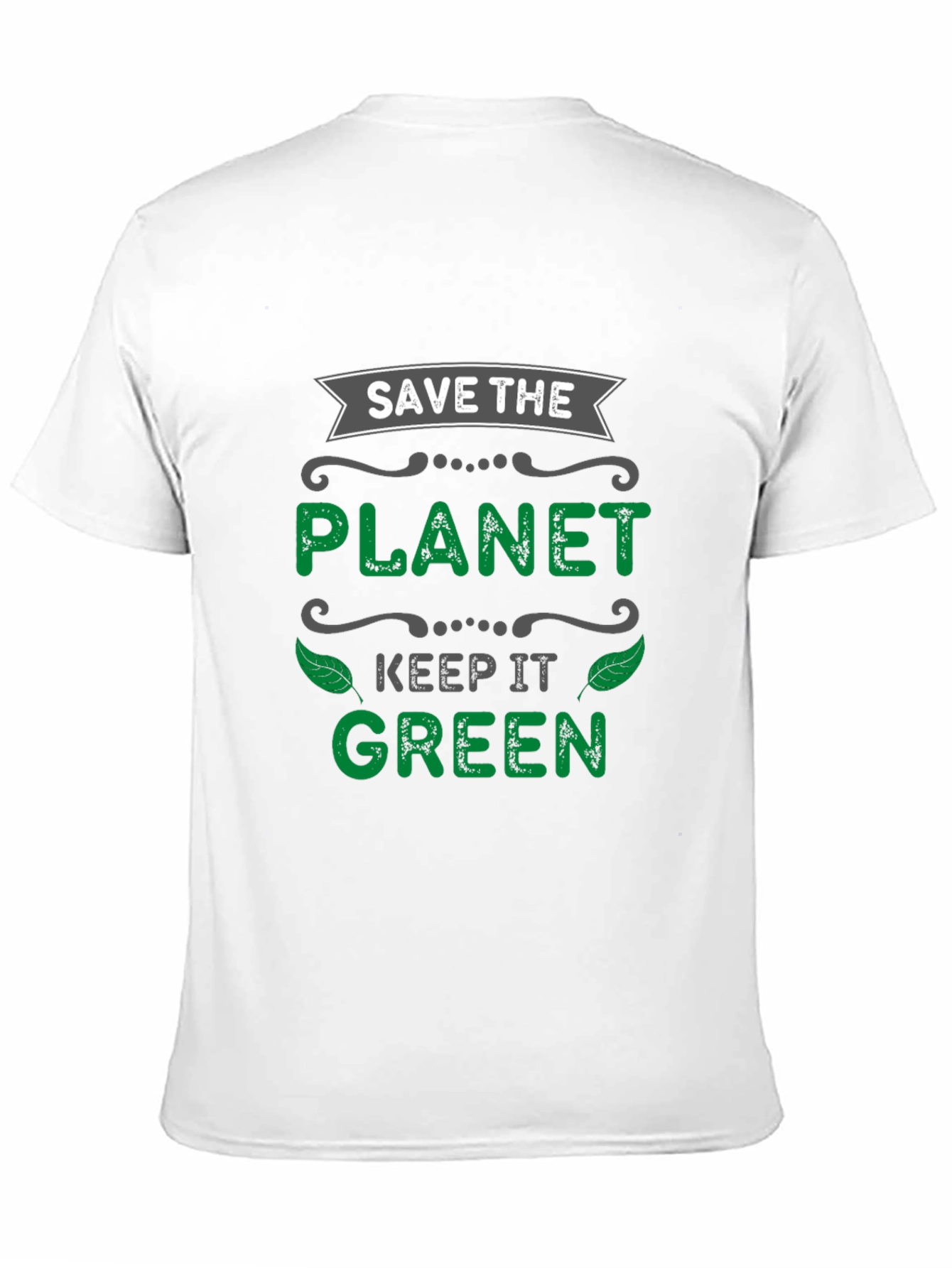 Black Eco-Friendly Save the Planet Graphic Tee view 11