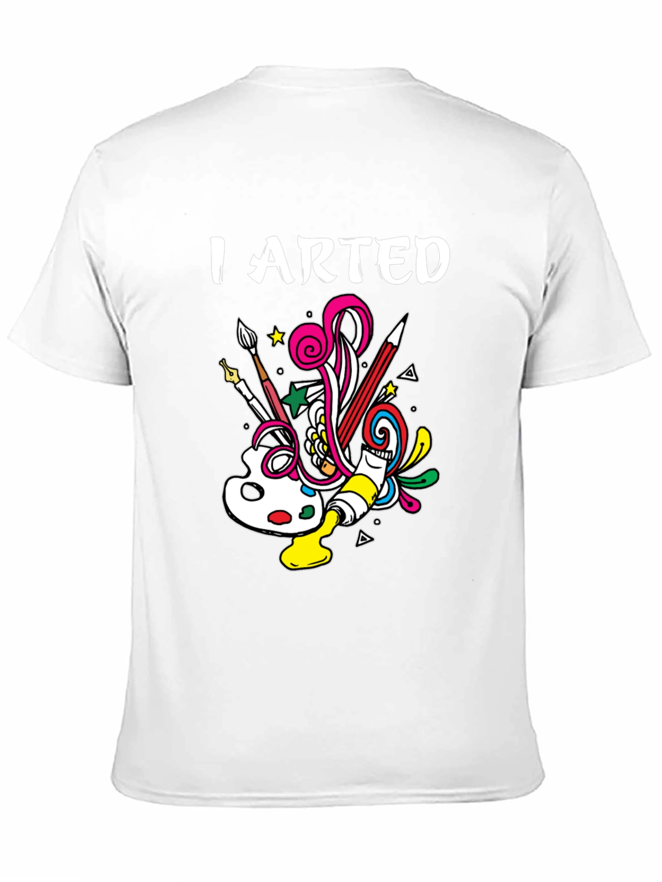 Black I Arted T-Shirt - Creative Design view 11