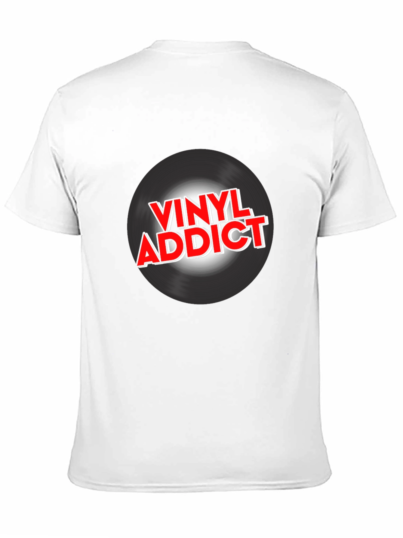 Black Vinyl Addict Graphic T-Shirt - Black view 11