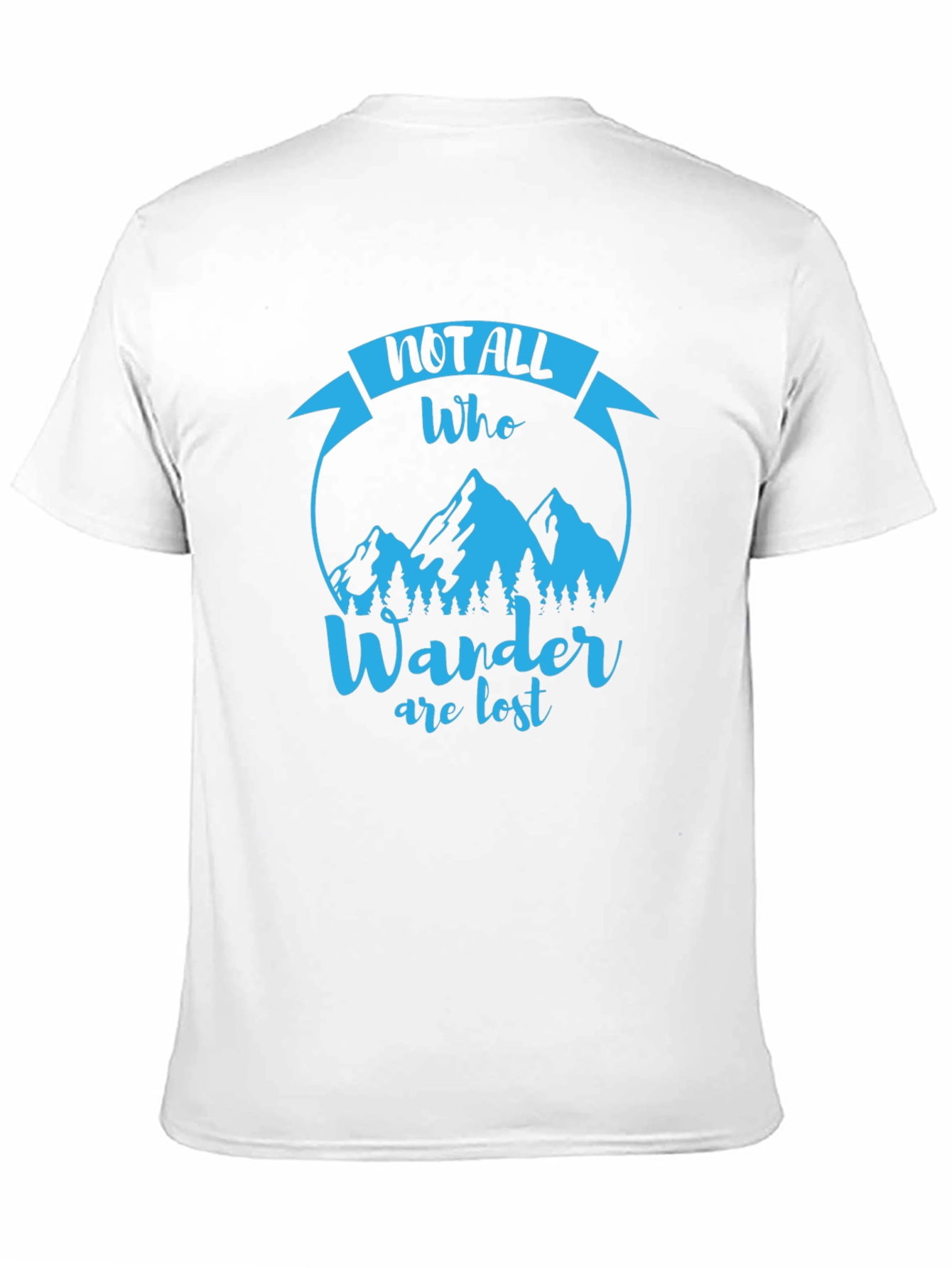 Black Wanderlust T-Shirt - Not All Who Wander Are Lost view 11
