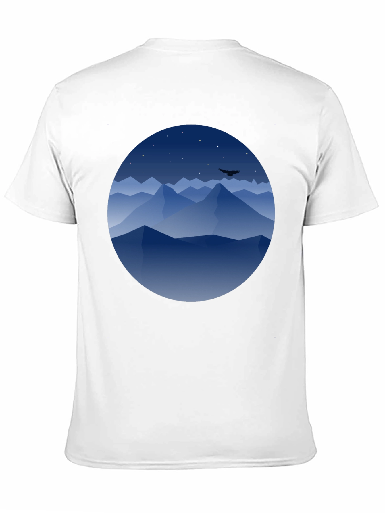 Mountains at Night Graphic Tee - Black - 11