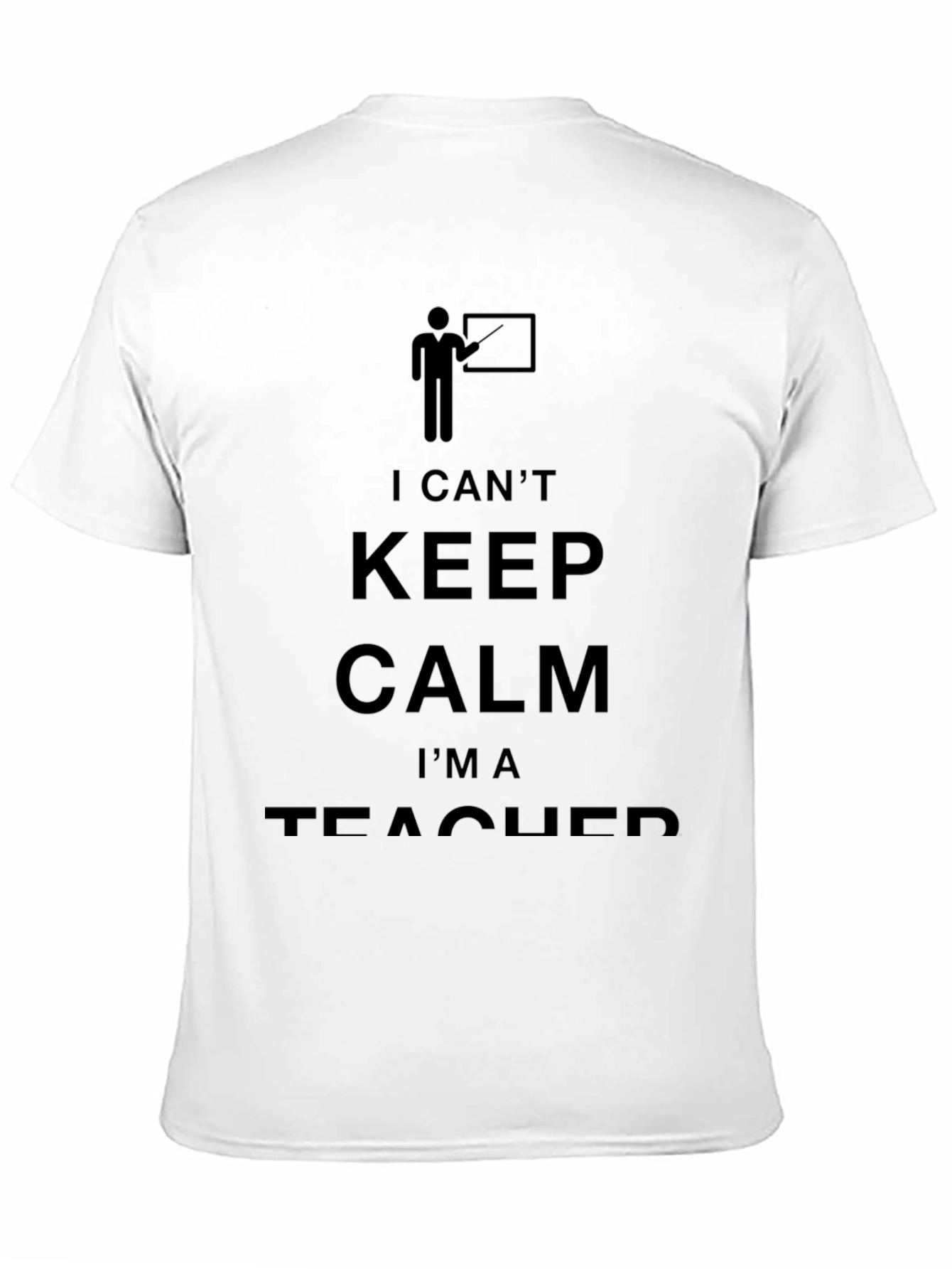 Black I Can't Keep Calm I'm A Teacher T-Shirt view 11