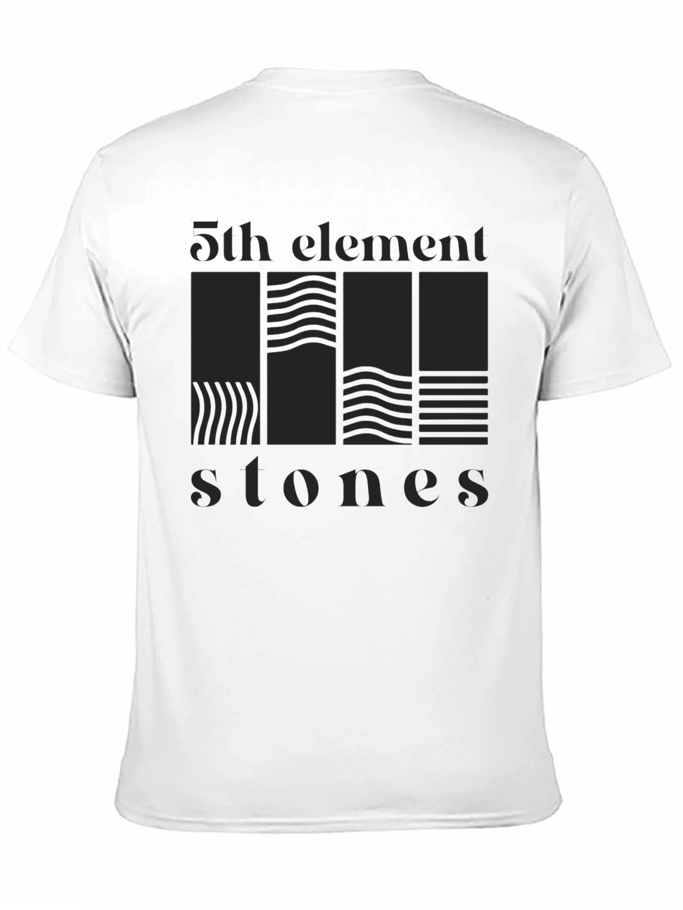 Black 5th Element Stones Graphic Tee - Black view 11