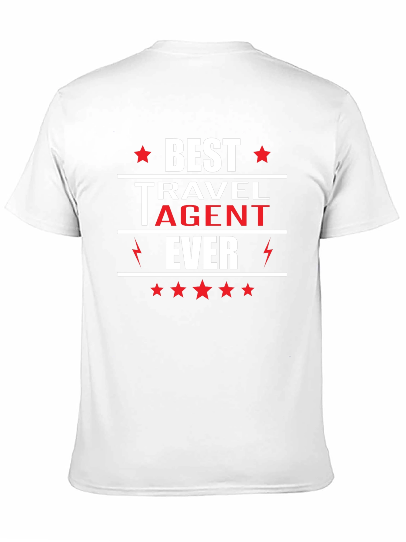 Black Best Travel Agent Ever T-Shirt, Black view 11
