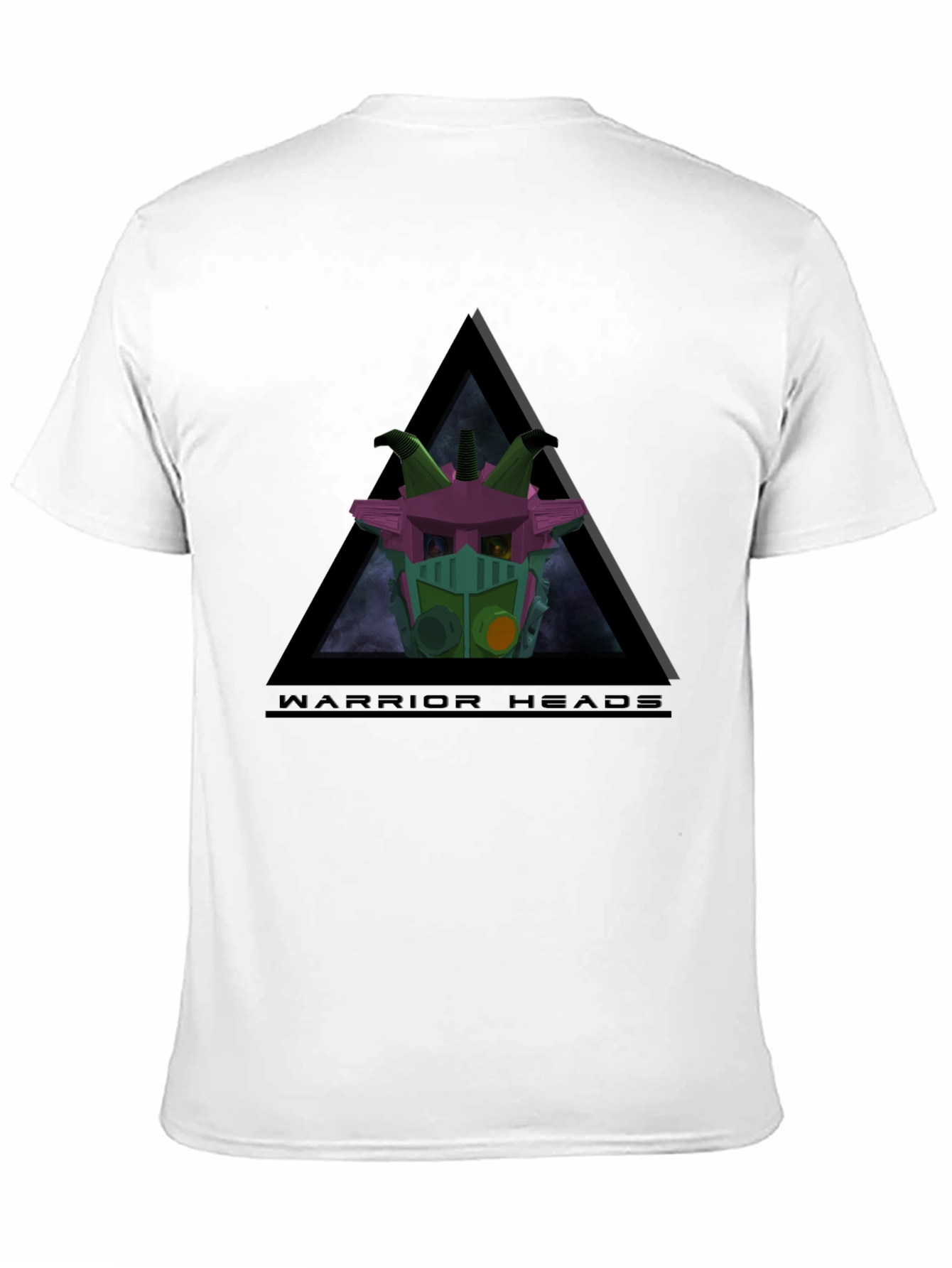 Black Warrior Heads Graphic T-Shirt - Sci-Fi Design view 11