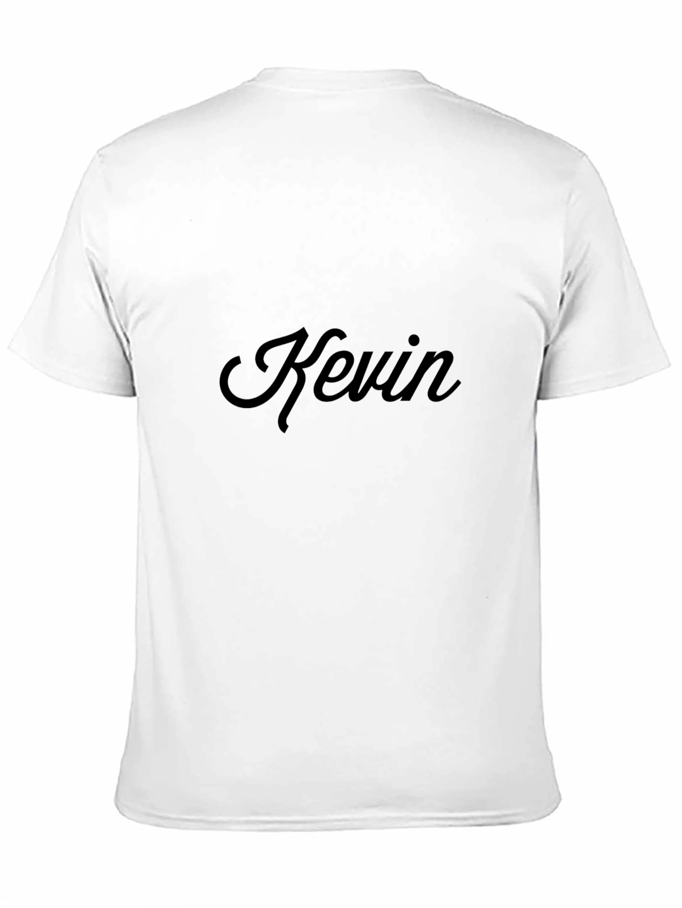 Black Personalized 'Kevin' Black T-Shirt view 11