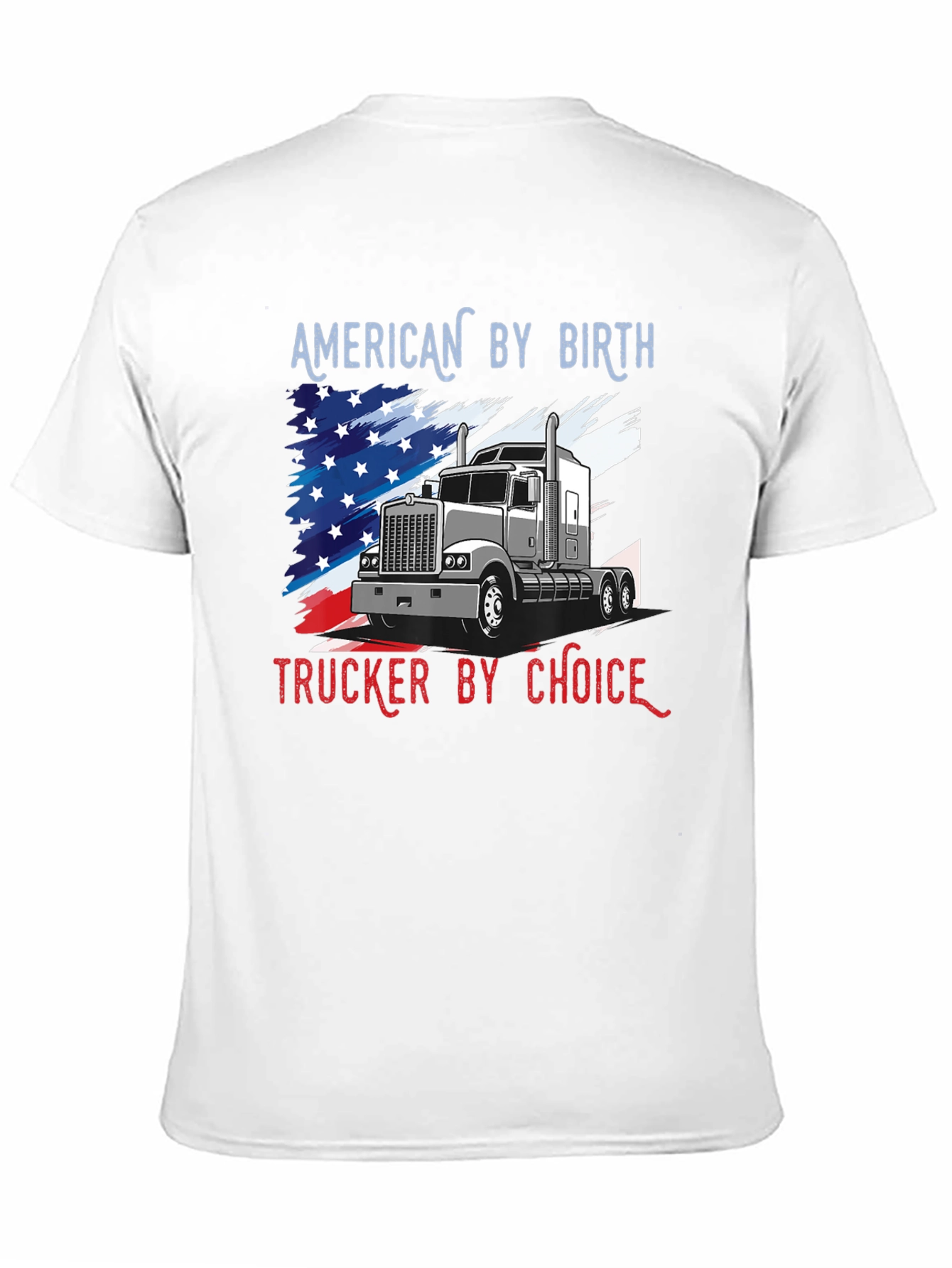 Black American Trucker T-Shirt: Patriot's Choice view 11