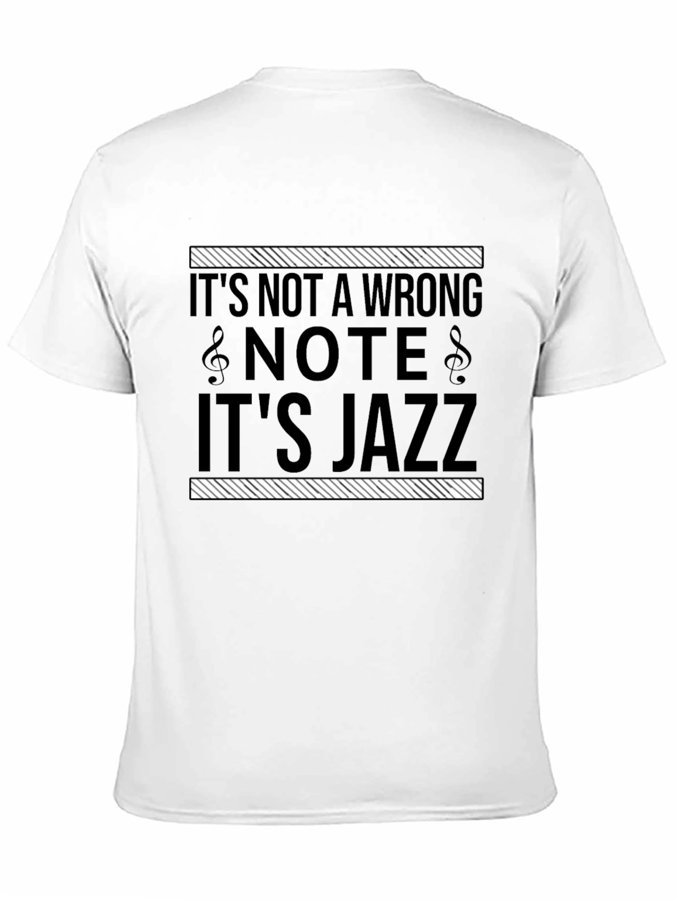 Black It's Not a Wrong Note, It's Jazz T-Shirt view 11