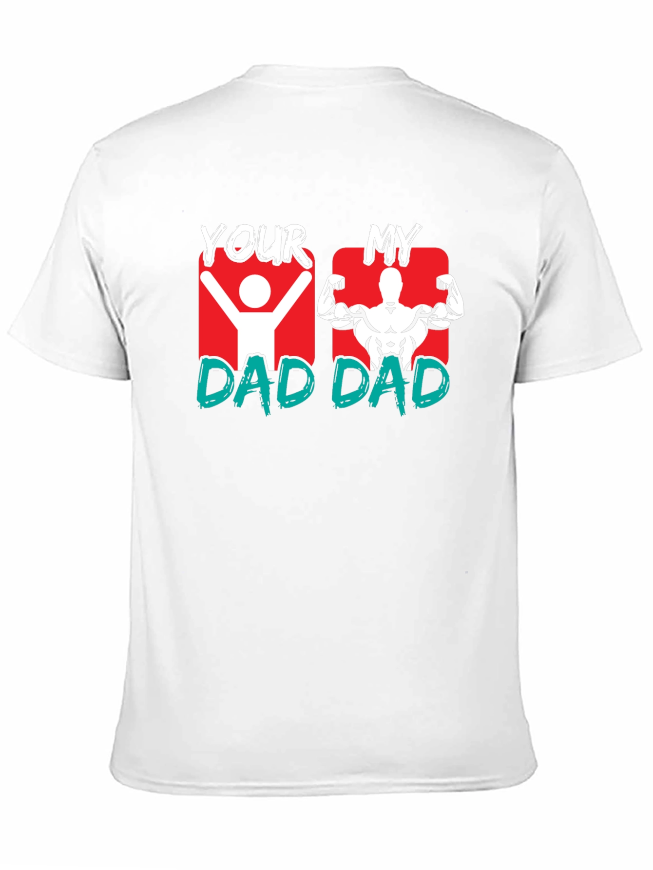 Black Your Dad vs. My Dad Graphic T-Shirt view 11