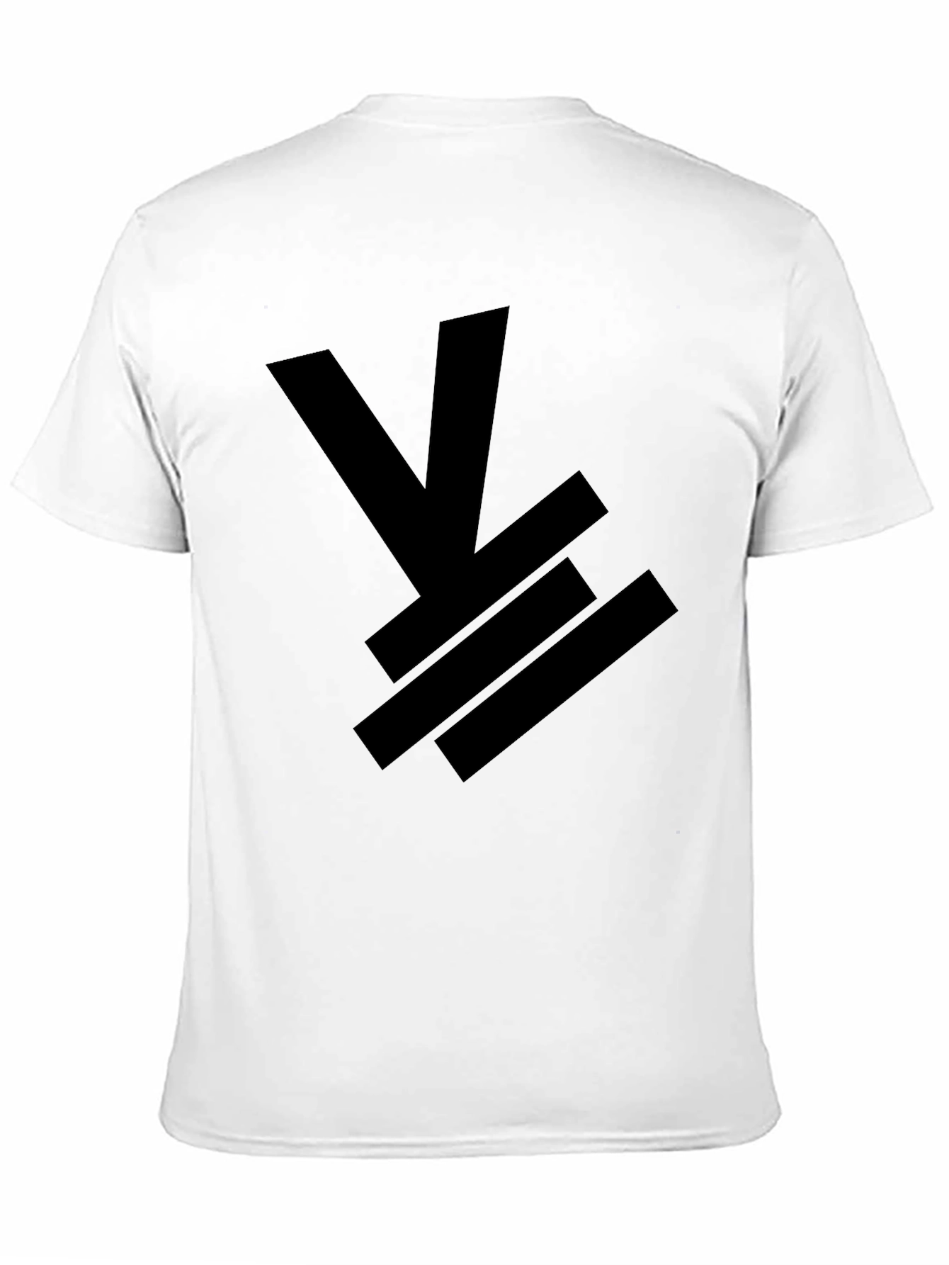 Black Men's Black Graphic Tee - Abstract Design view 11