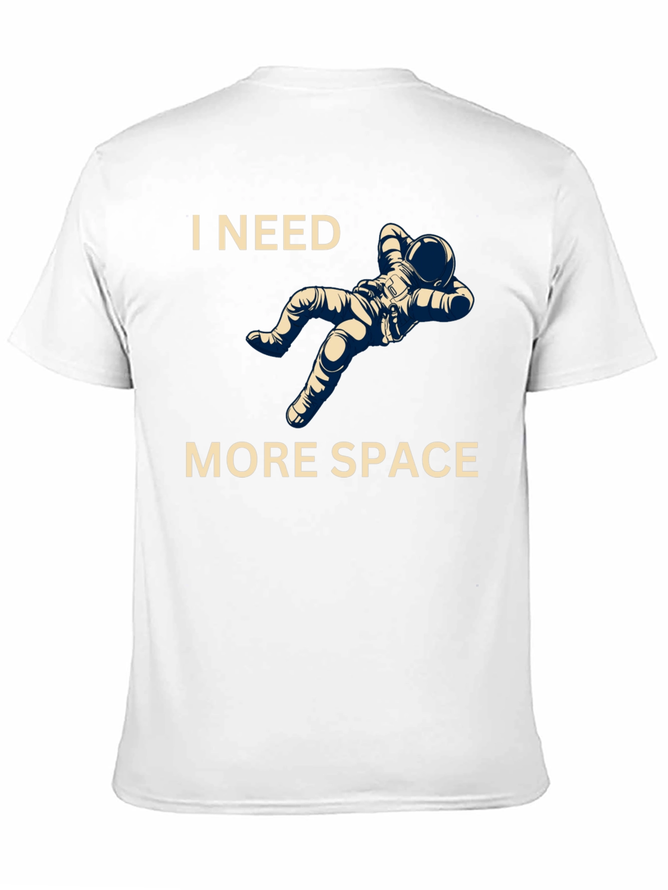 Black I Need More Space T-Shirt Astronaut Graphic Tee view 11