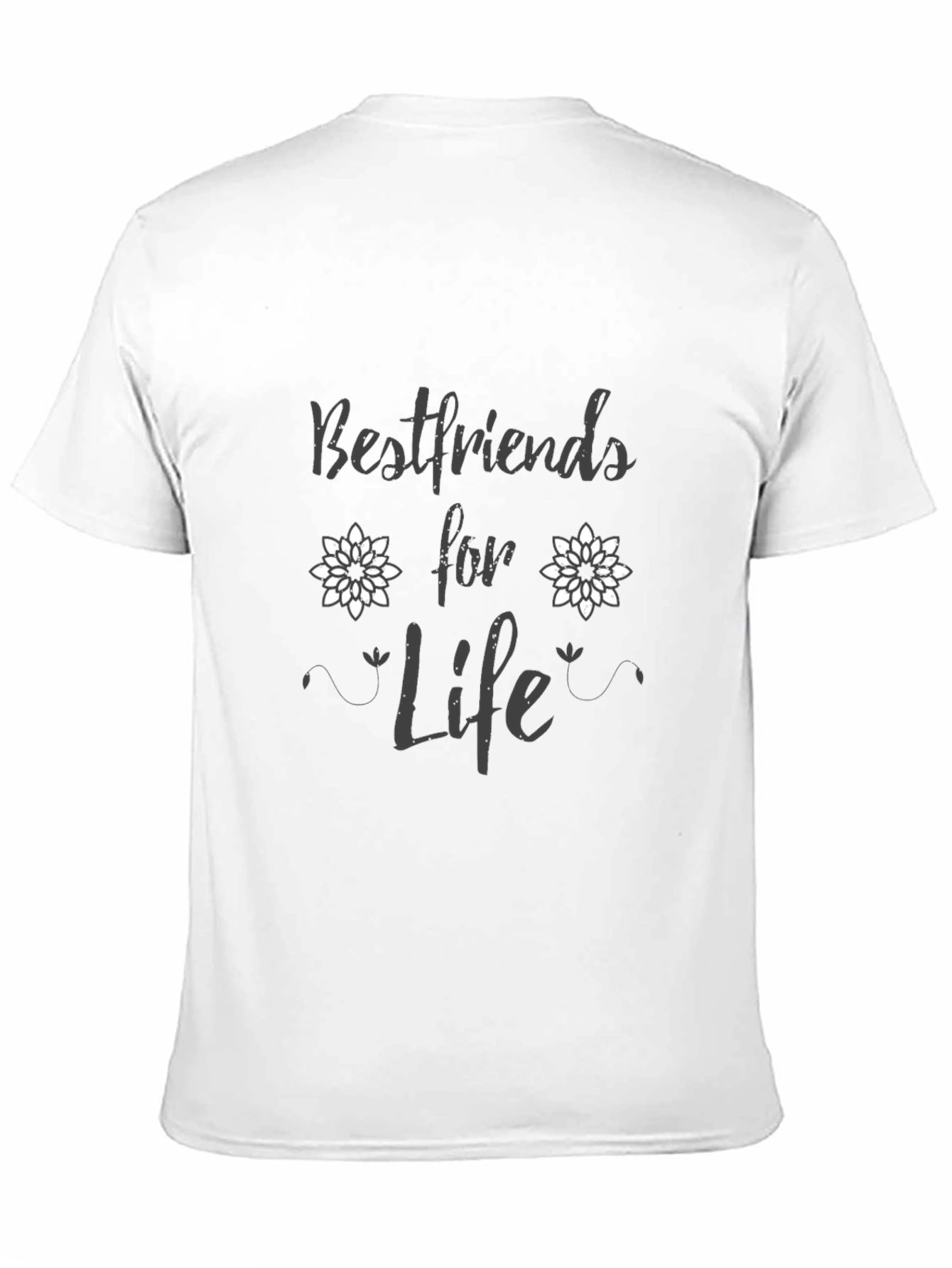 Black Bestfriends for Life Black Graphic Tee view 11