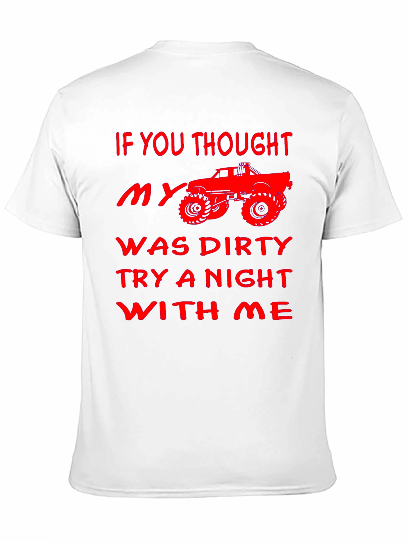 Black Funny Dirty Truck T-Shirt view 11