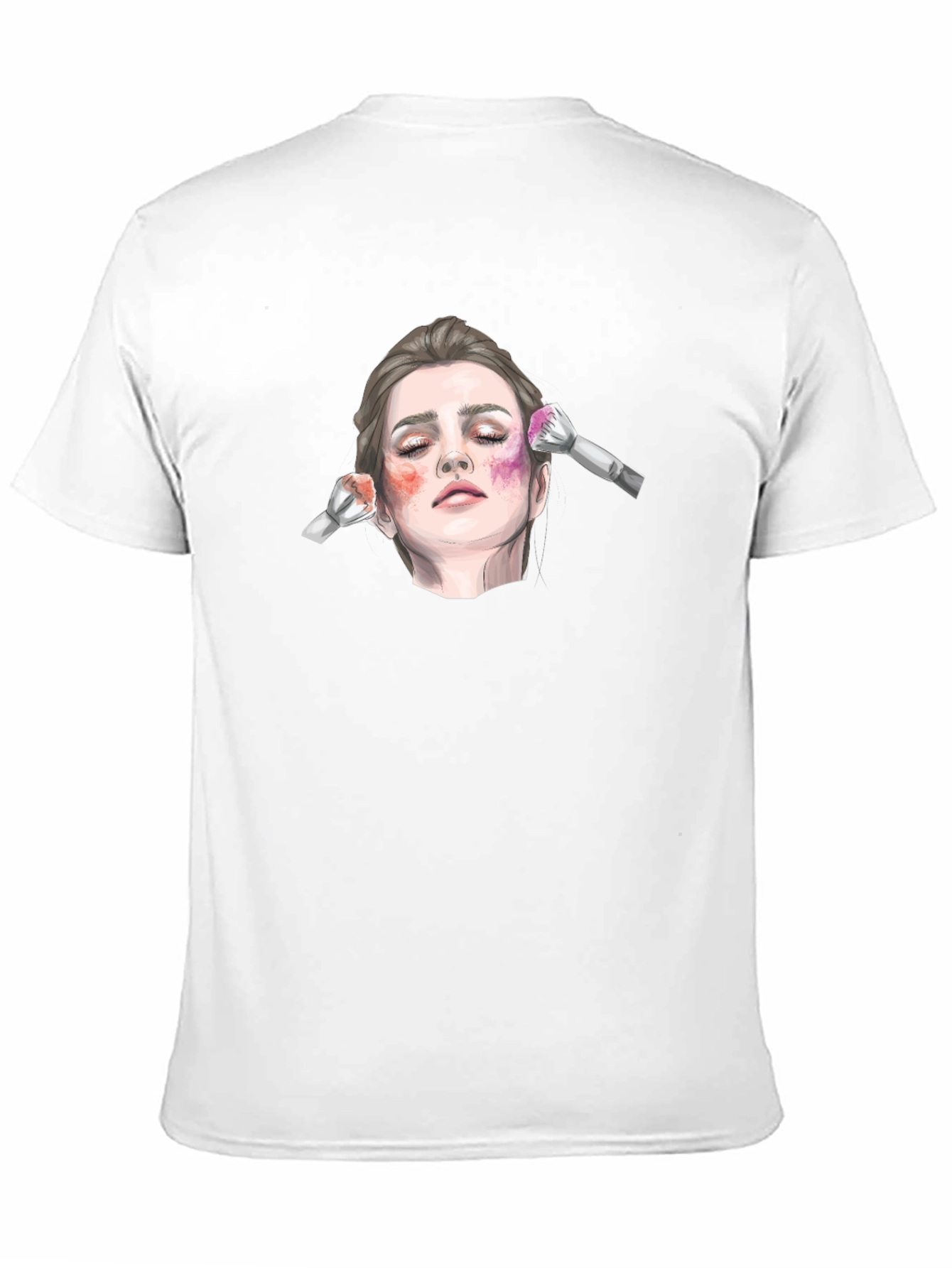 Black Makeup Art T-Shirt view 11