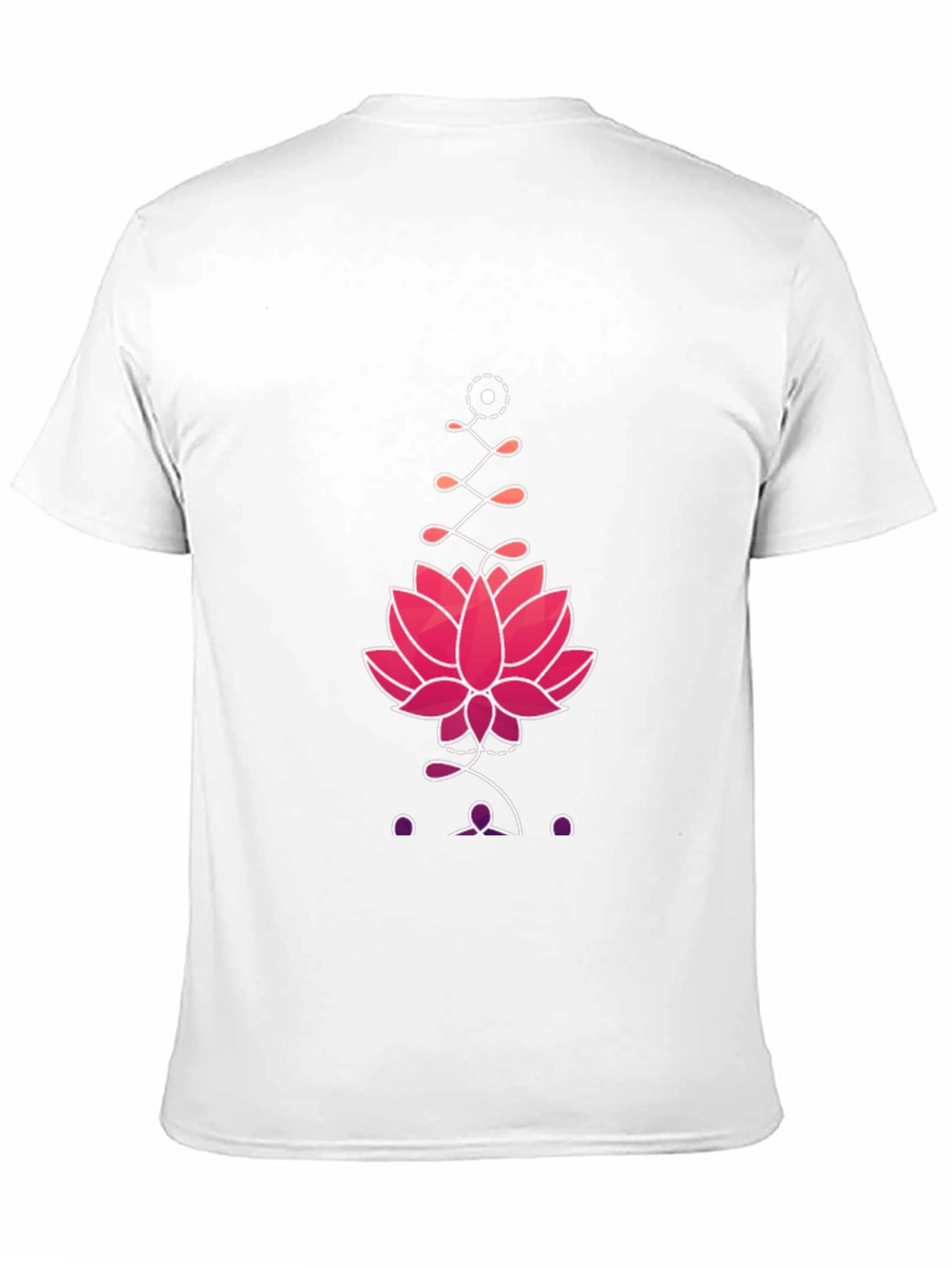 Black Lotus Graphic Print Tee - Black view 11