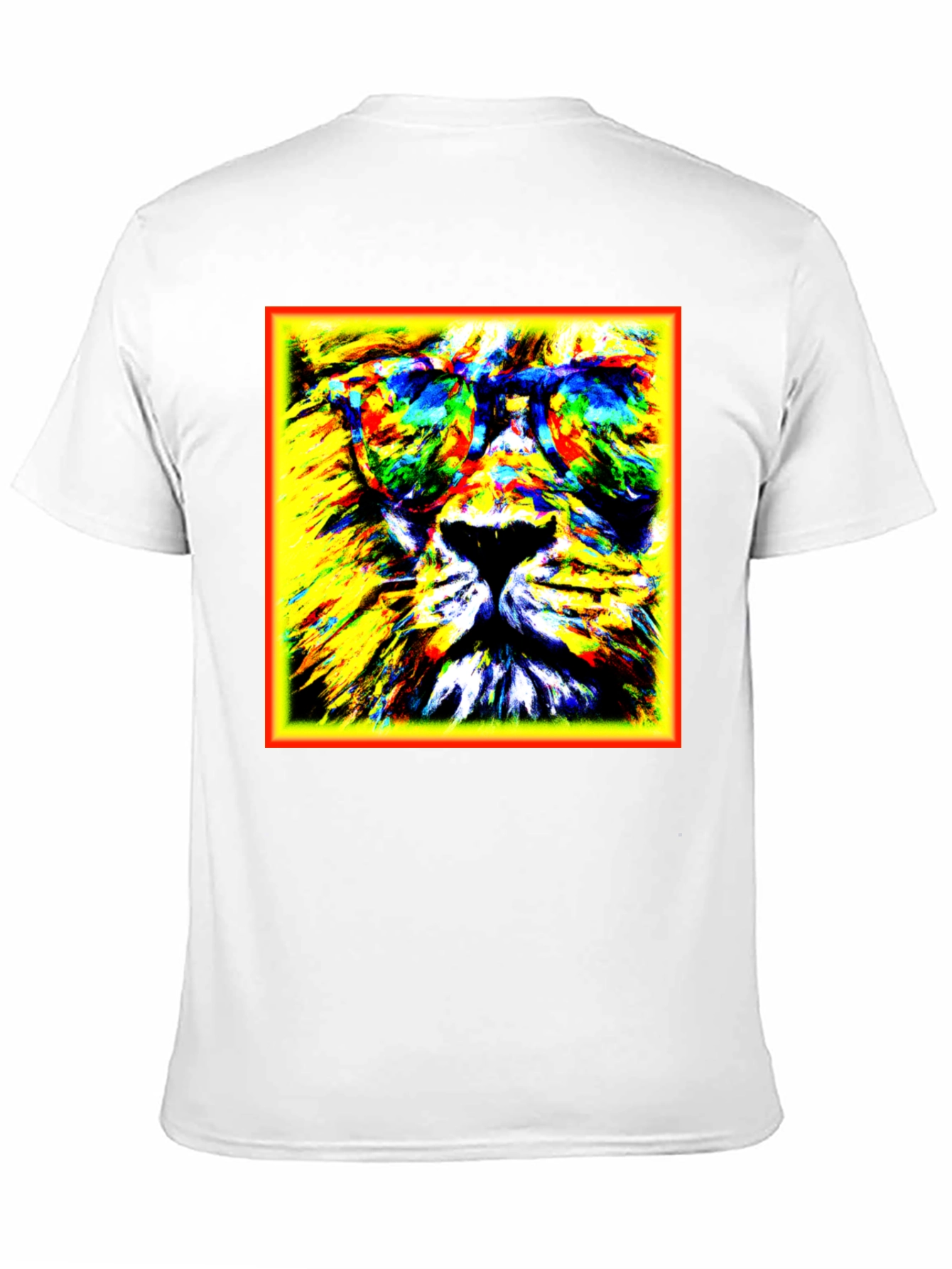 Black Lion Graphic Tee - Cool Animal Print view 11