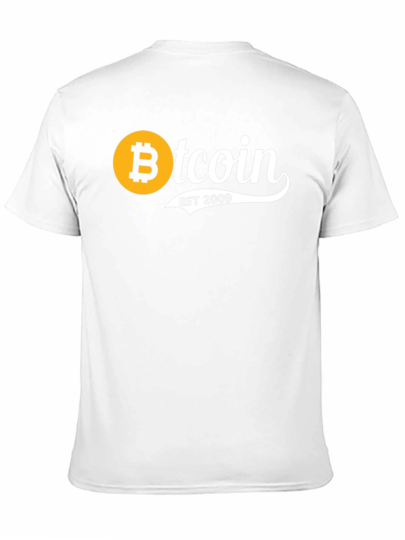 Black Bitcoin EST 2009 Black T-Shirt view 11