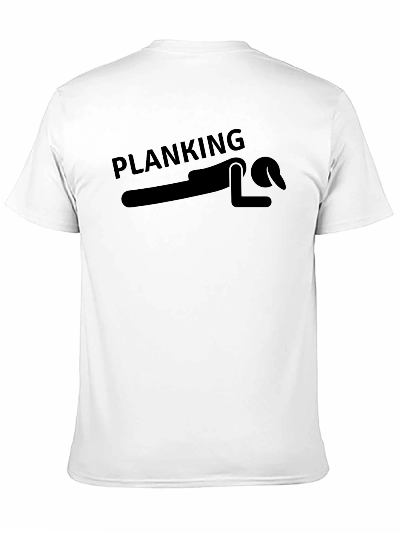 Black Planking Graphic Tee - Novelty T-Shirt view 11