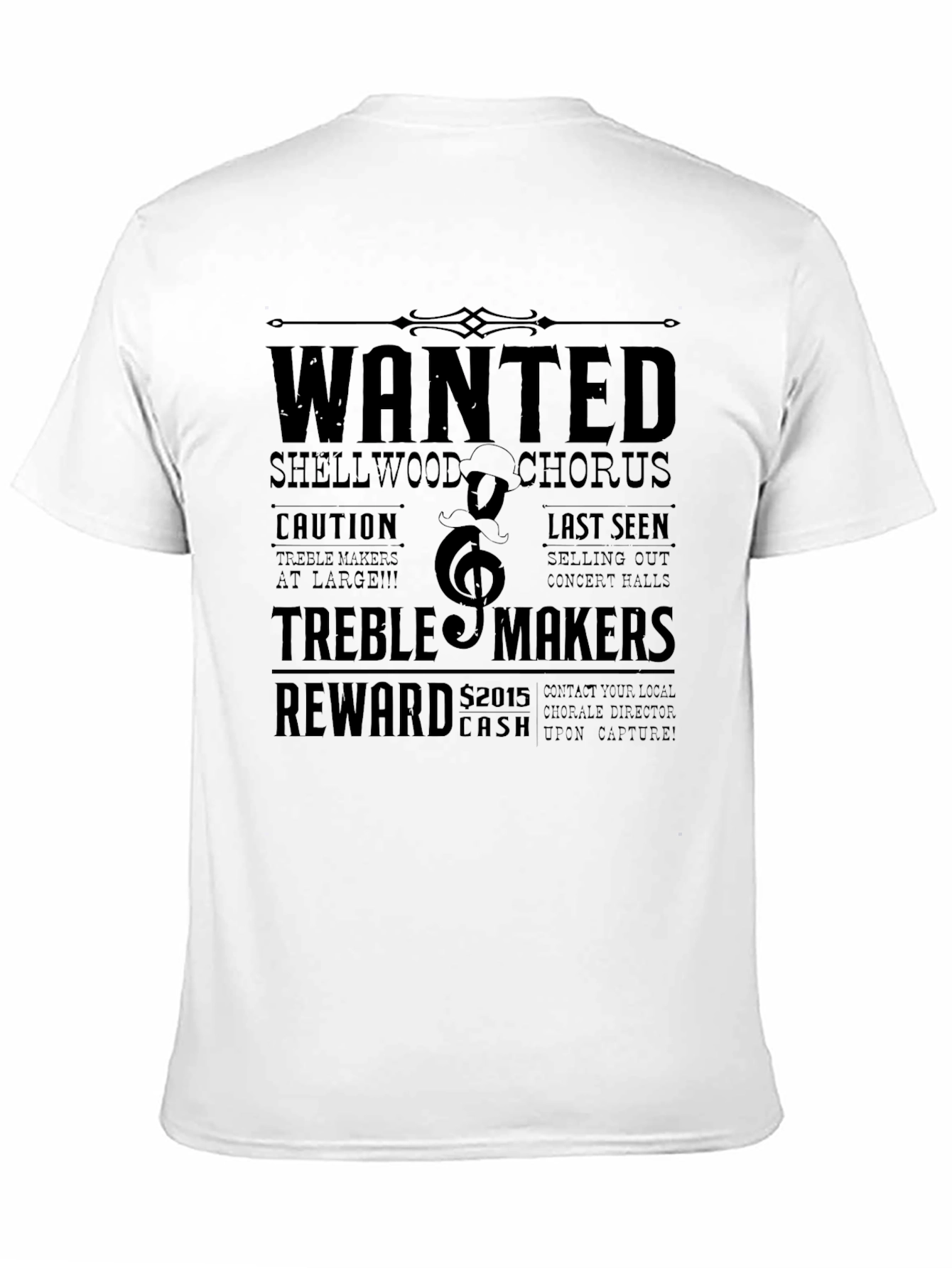 Black Wanted Treble Makers Black Graphic Tee view 11