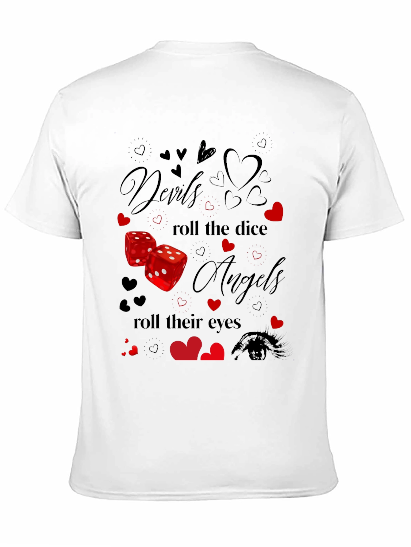 Black Devils & Angels Graphic T-Shirt view 11