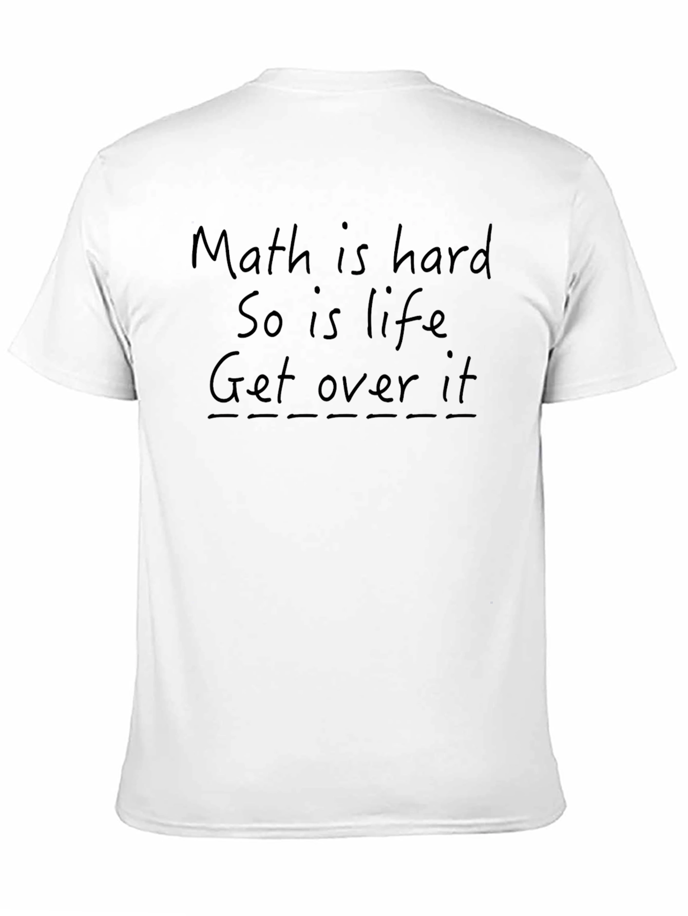 Black Math Is Hard Graphic Tee - Unisex T-Shirt view 11
